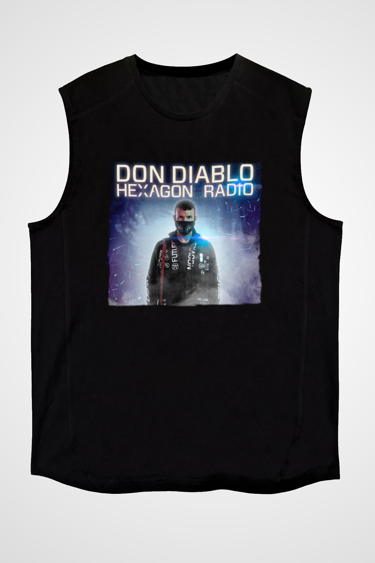 Don Diablo Siyah Unisex Kolsuz Tişört