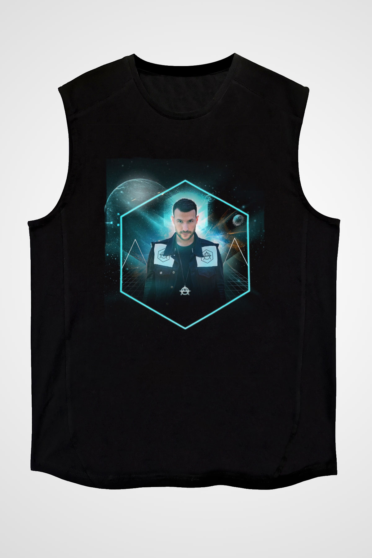Don Diablo Siyah Unisex Kolsuz Tişört