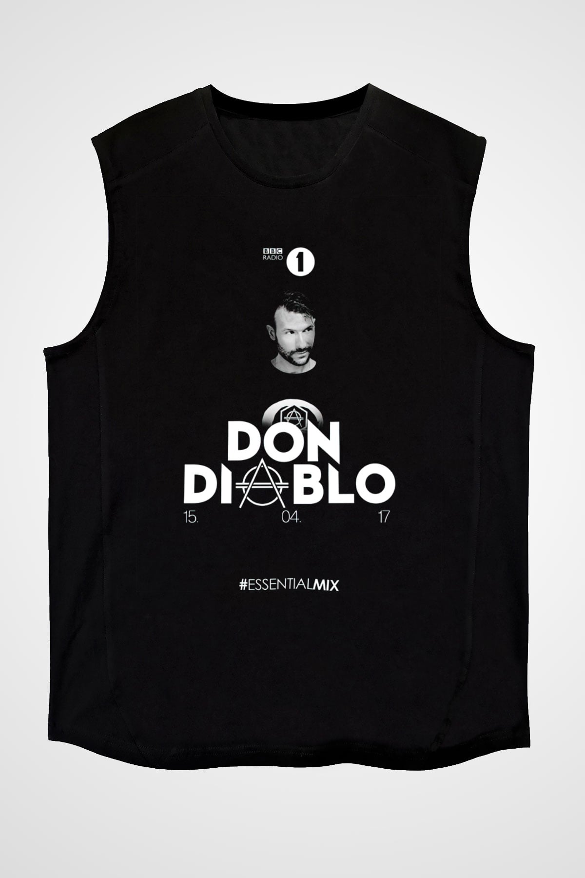 Don Diablo Siyah Unisex Kolsuz Tişört