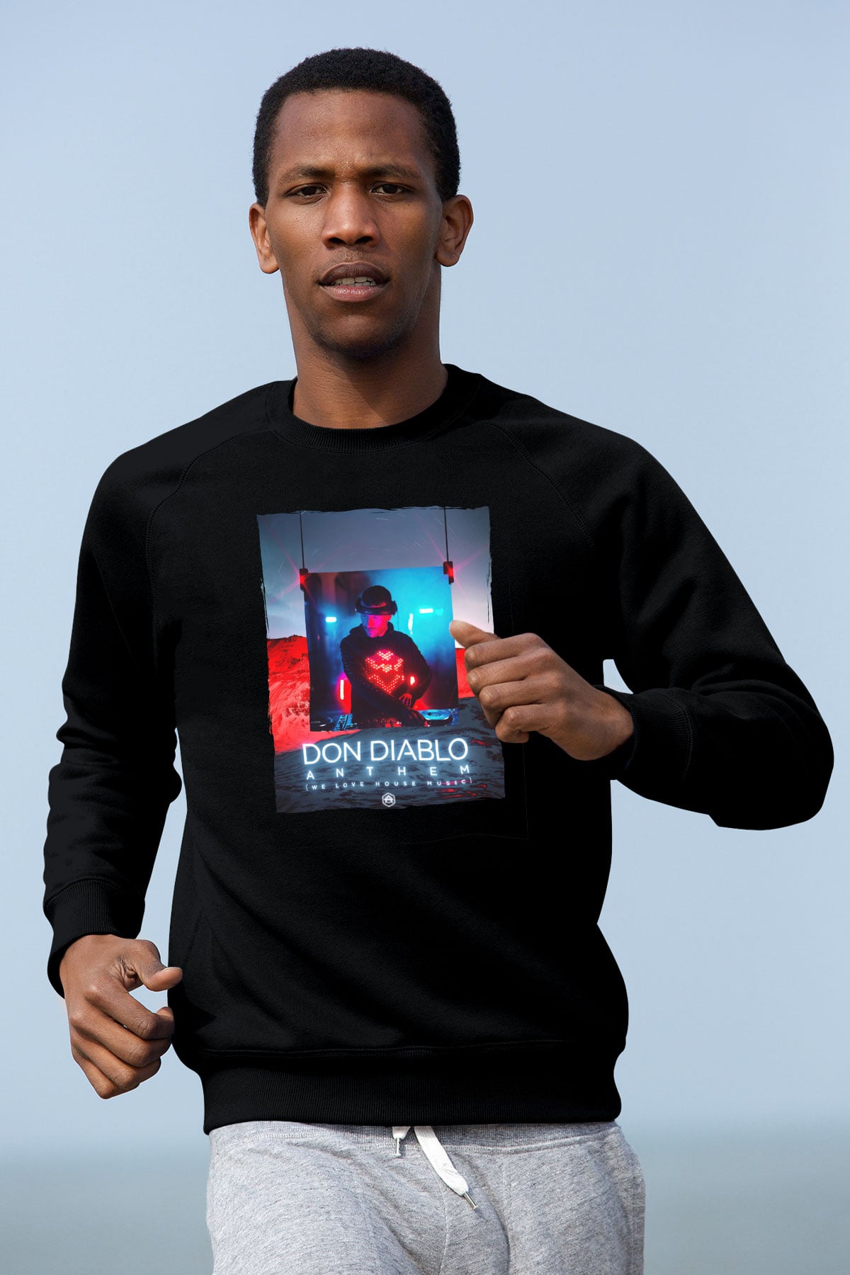 Don Diablo Siyah Unisex Sweatshirt
