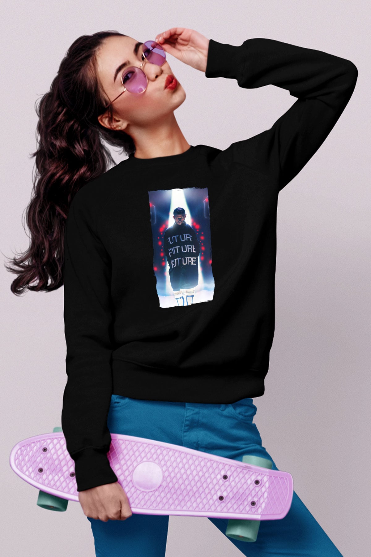 Don Diablo Siyah Unisex Sweatshirt