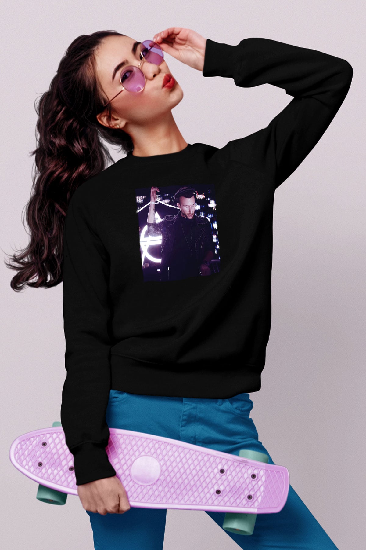Don Diablo Siyah Unisex Sweatshirt