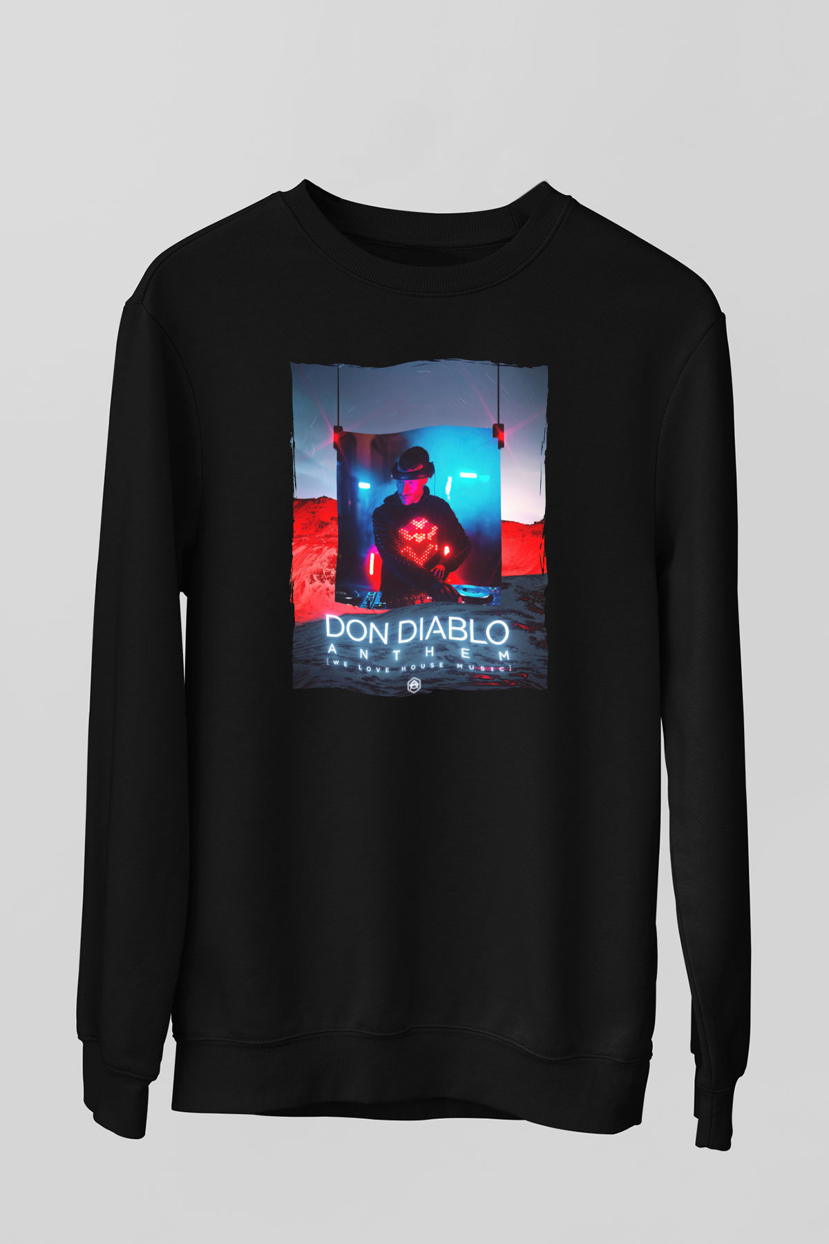 Don Diablo Siyah Unisex Sweatshirt