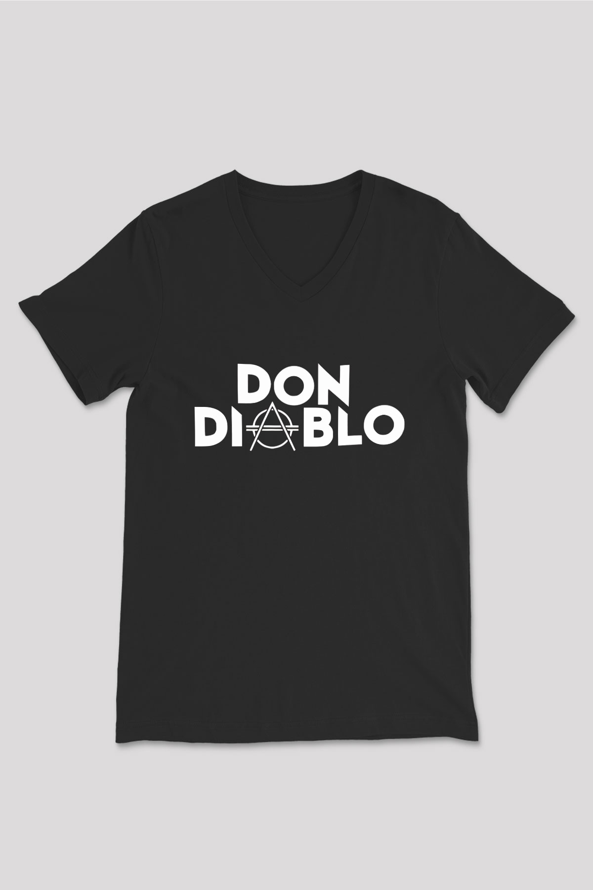 Don Diablo Siyah Unisex V Yaka Tişört