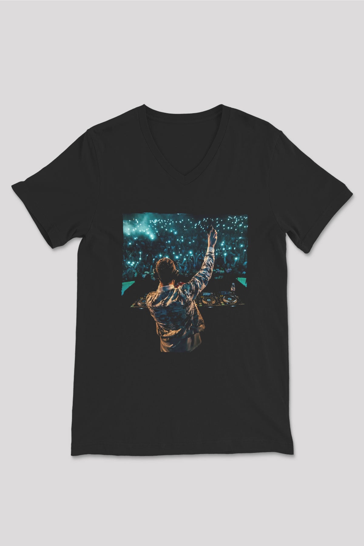 Don Diablo Siyah Unisex V Yaka Tişört