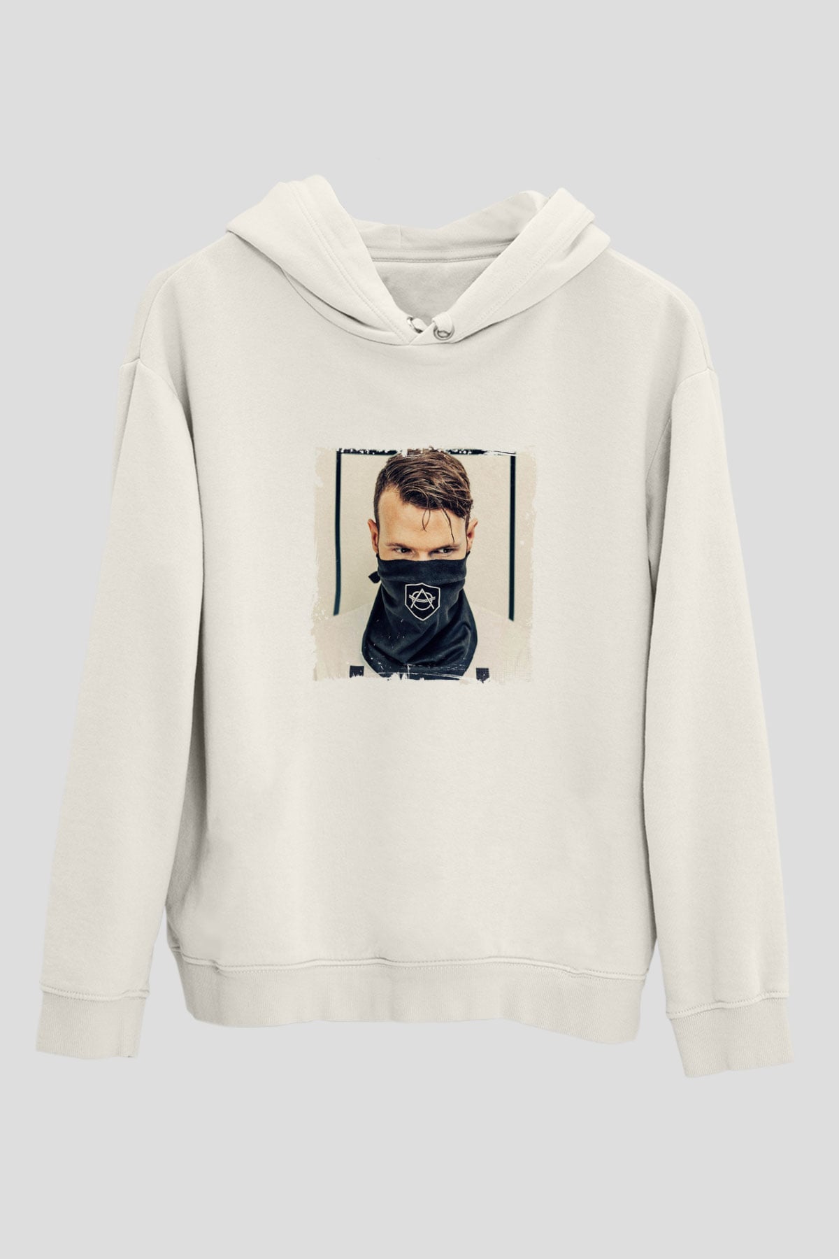 Don DiabloBaskılı Beyaz Hoodie