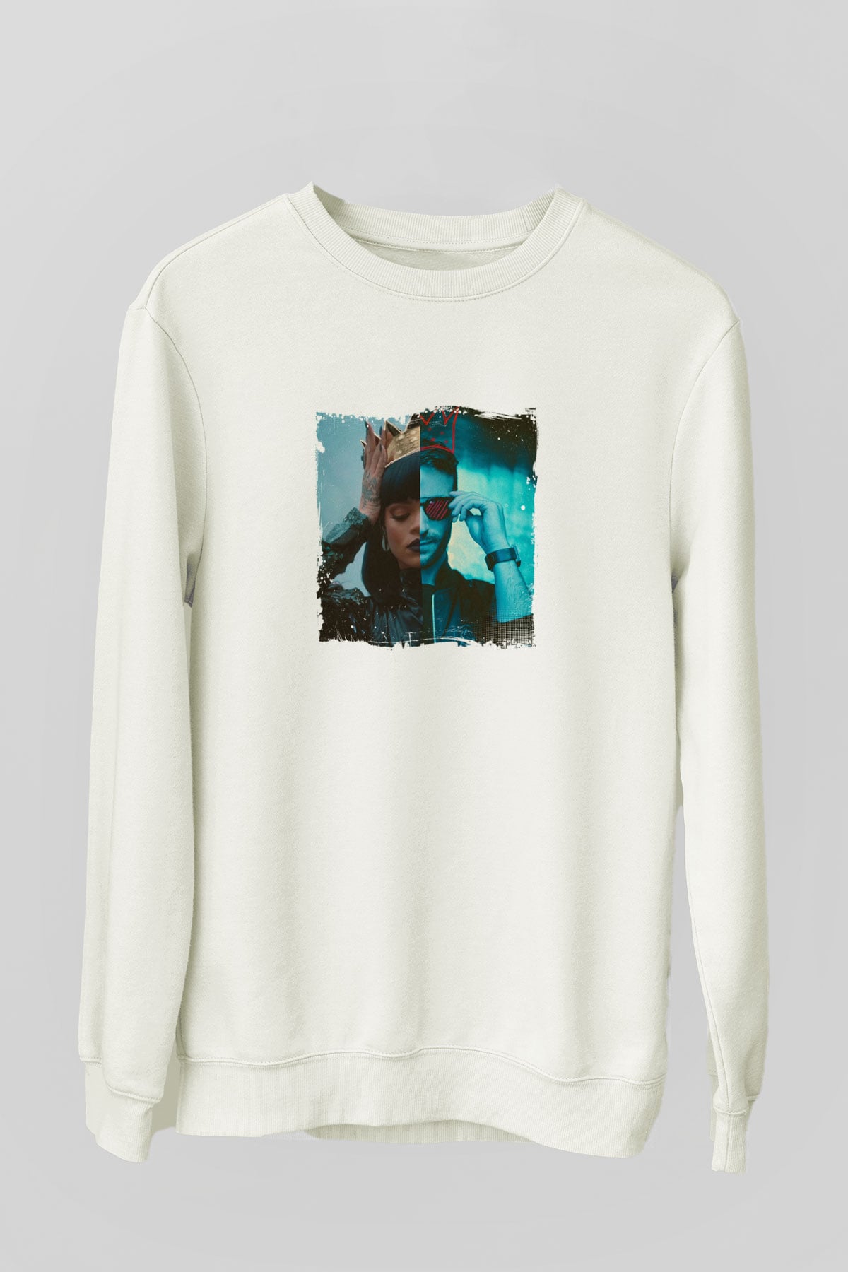 Don DiabloBaskılı Beyaz Sweatshirt