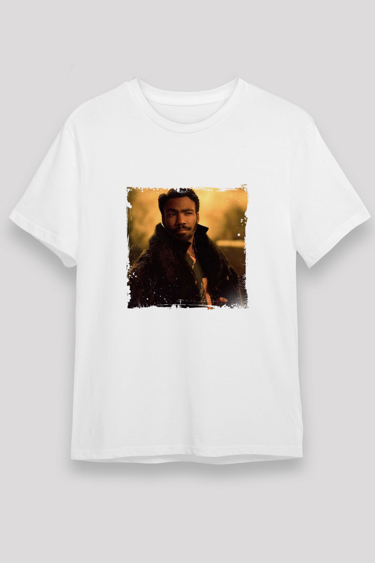 Donald Glover Baskılı Unisex Beyaz Tişört