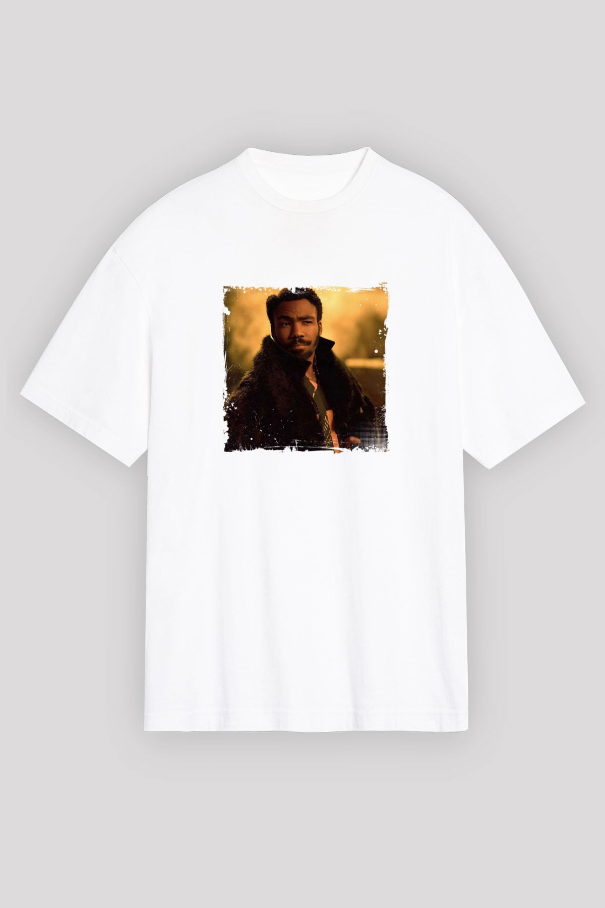 Donald Glover Baskılı Unisex Beyaz Tişört