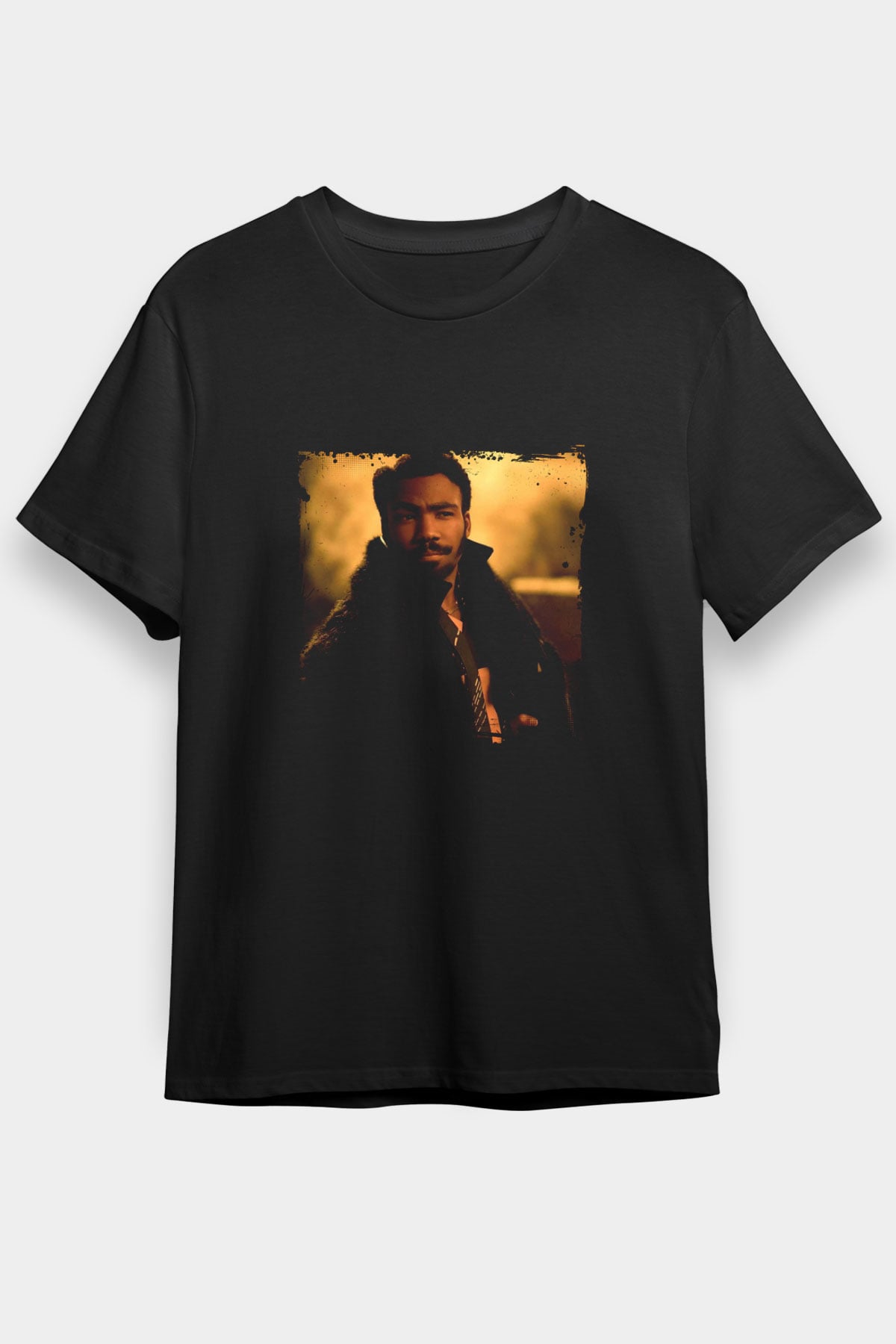 Donald Glover Baskılı Unisex Siyah Tişört