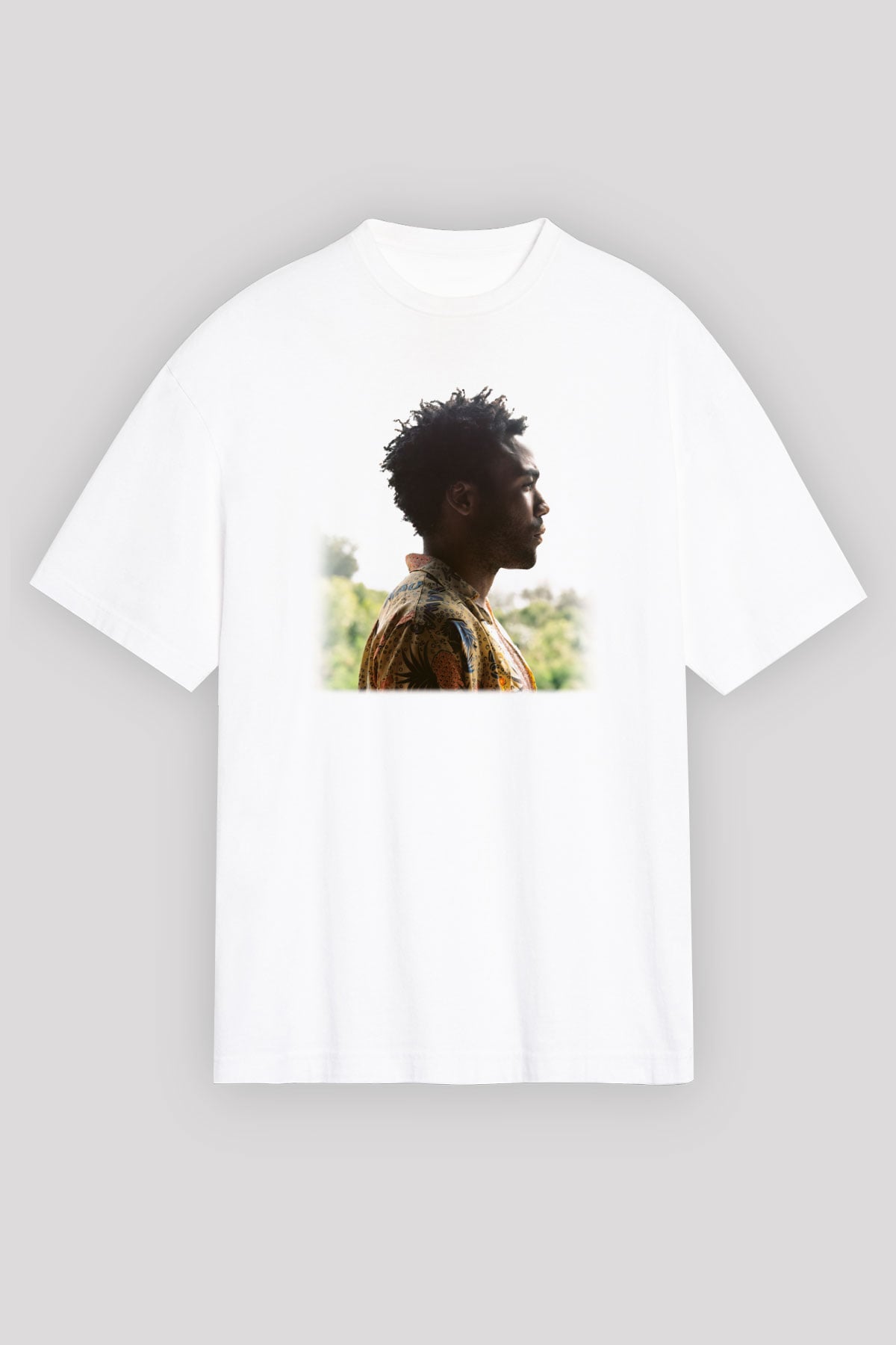 Donald Glover Beyaz Unisex Oversize Tişört T-Shirt