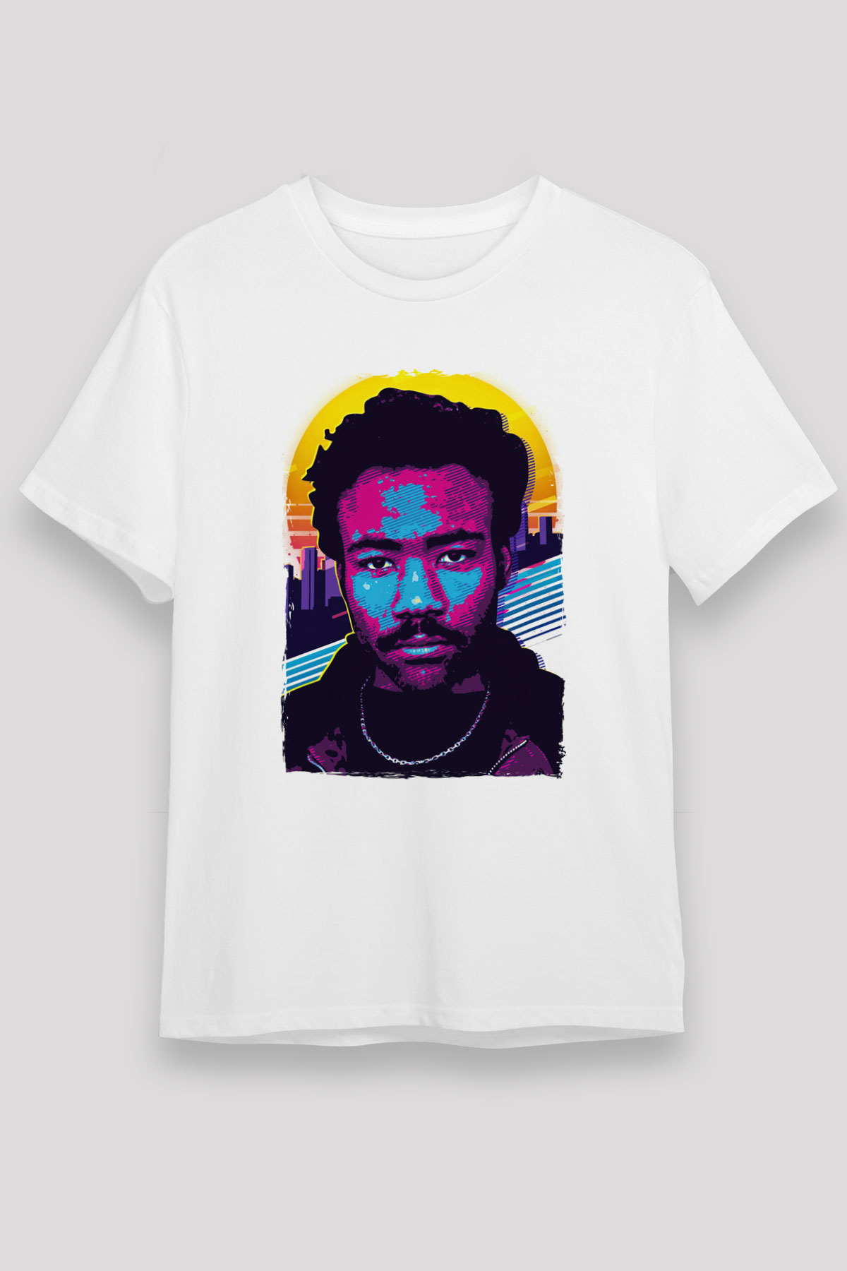 Donald Glover Beyaz Unisex Tişört T-Shirt - TişörtFabrikası