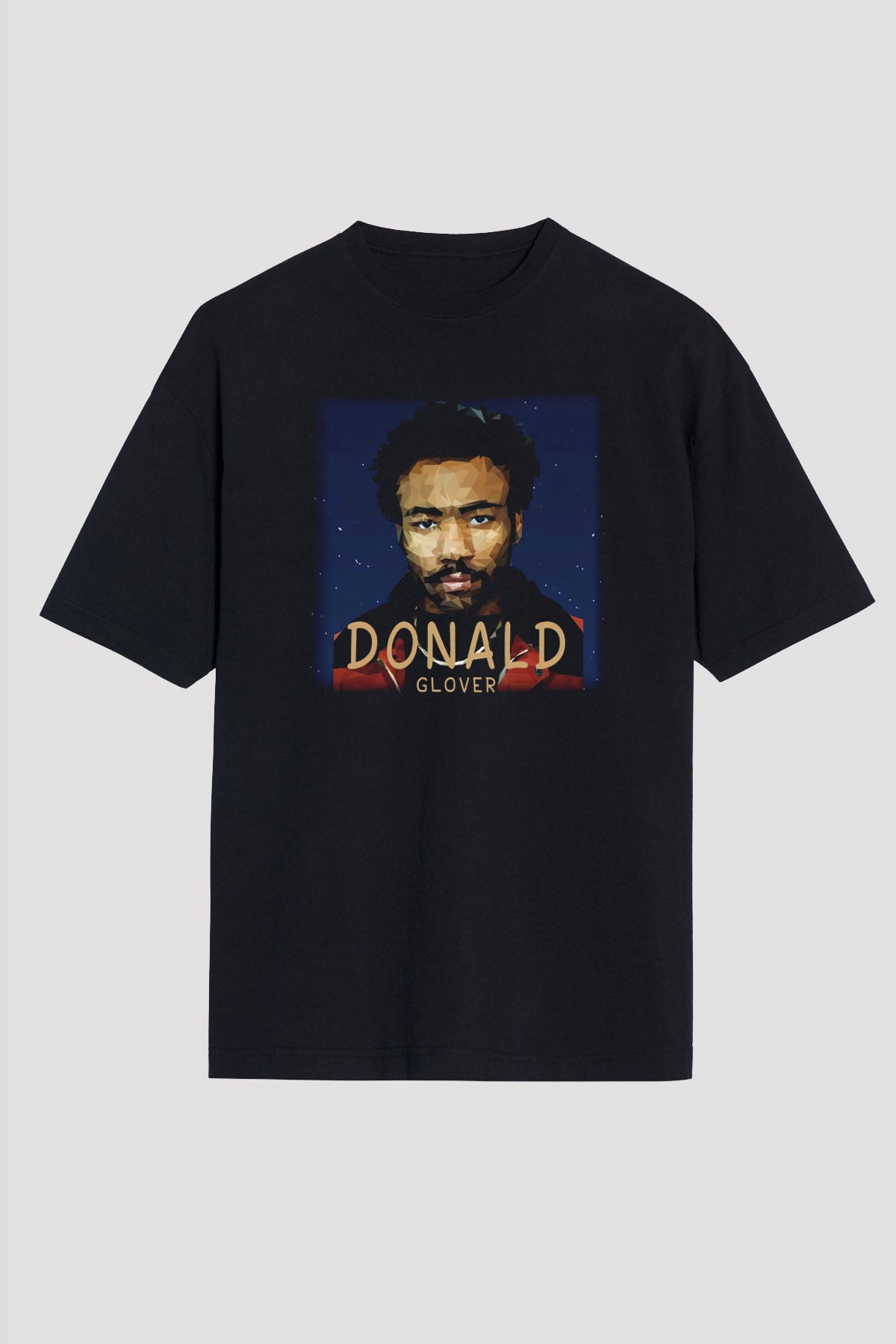 Donald Glover Siyah Unisex Oversize Tişört T-Shirt
