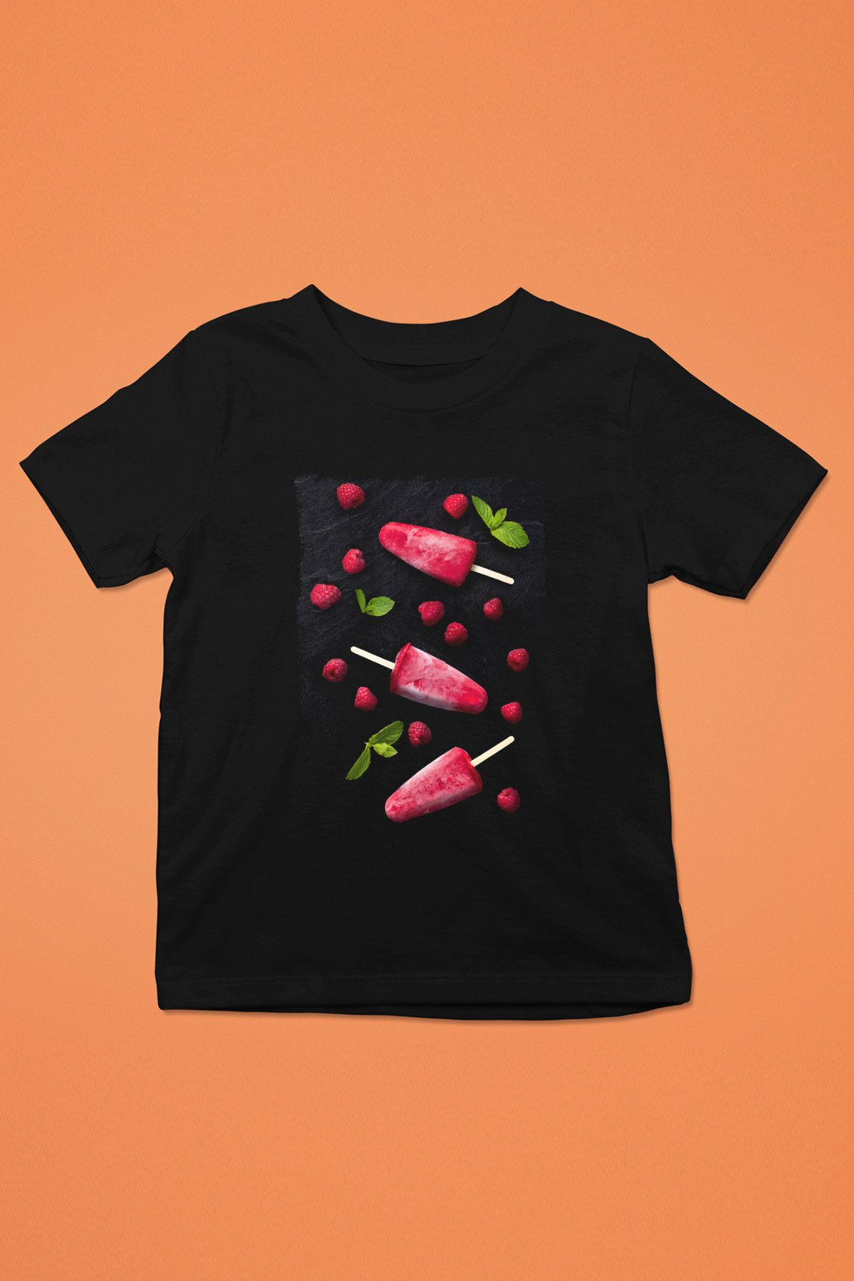Dondurmacı Siyah Unisex Çocuk Tişört