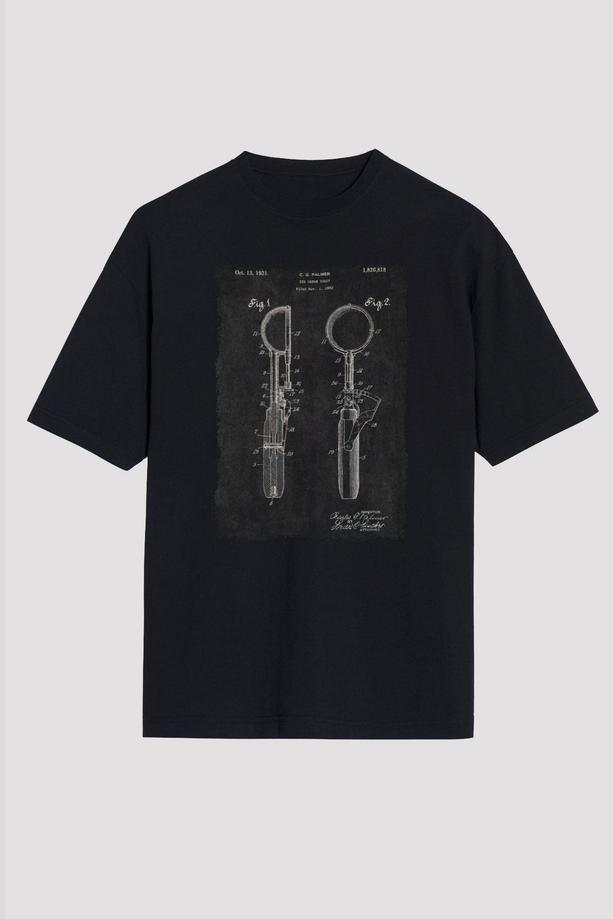 Dondurmacı Siyah Unisex Tişört T-Shirt - TişörtFabrikası