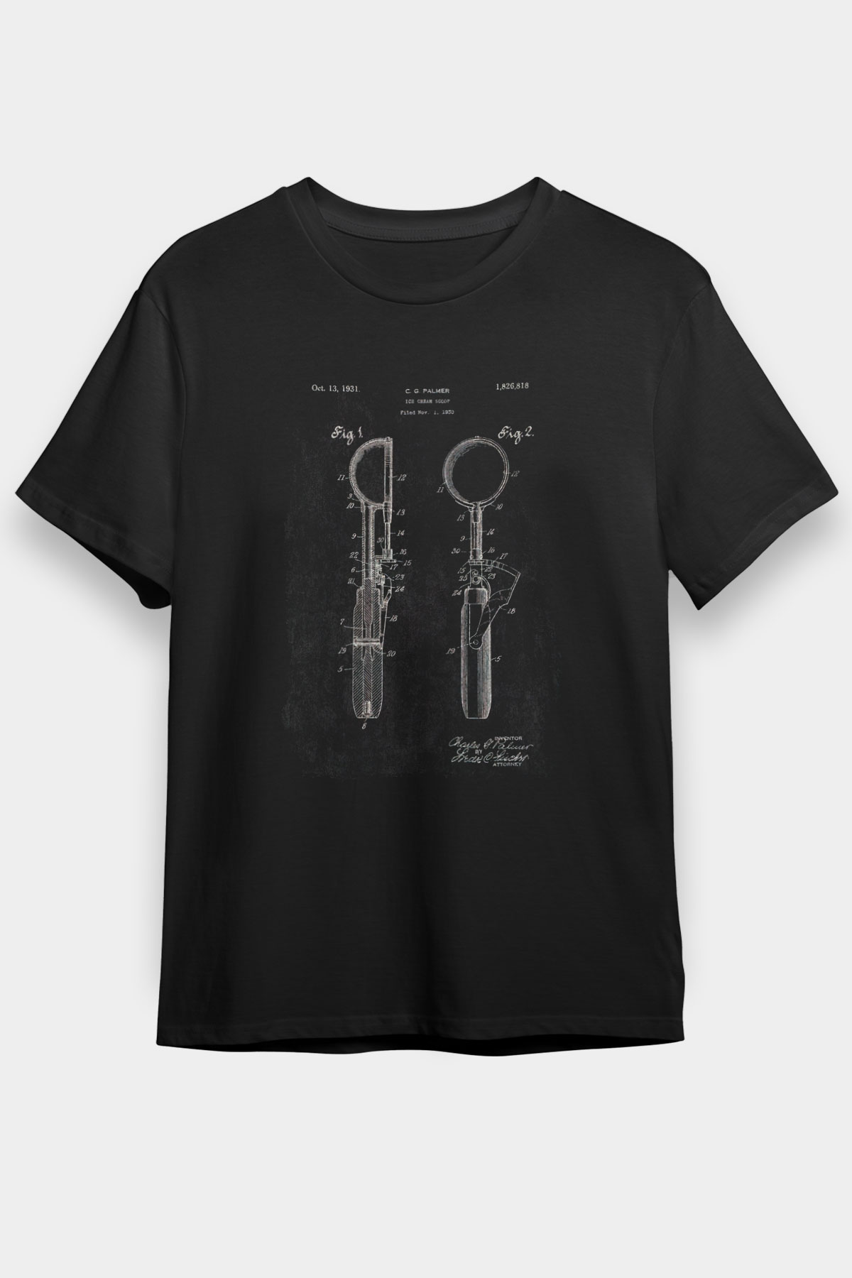 Dondurmacı Siyah Unisex Tişört T-Shirt - TişörtFabrikası