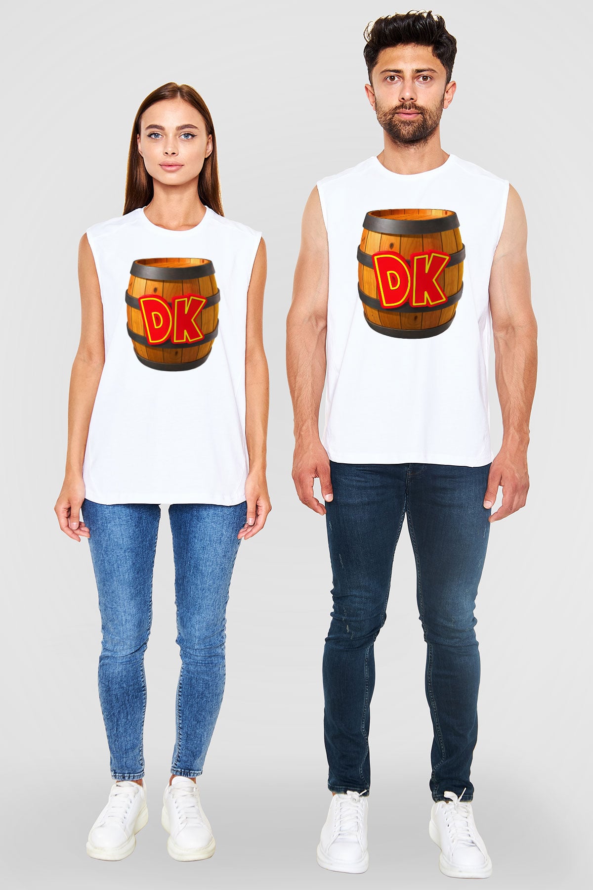Donkey Kong Beyaz Unisex Kolsuz Tişört