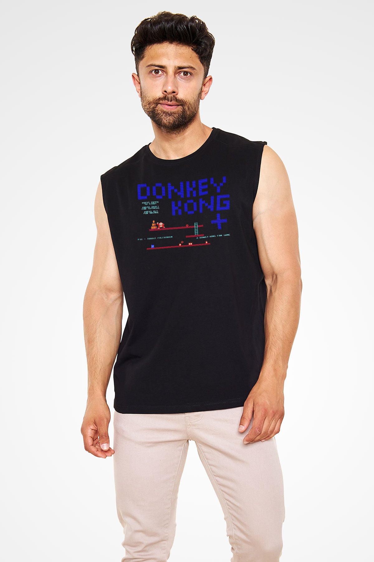 Donkey Kong Siyah Unisex  Kolsuz Tişört