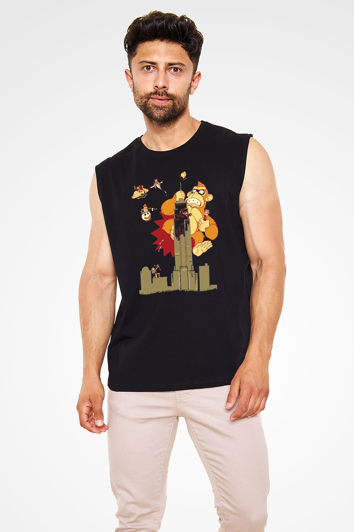Donkey Kong Siyah Unisex  Kolsuz Tişört