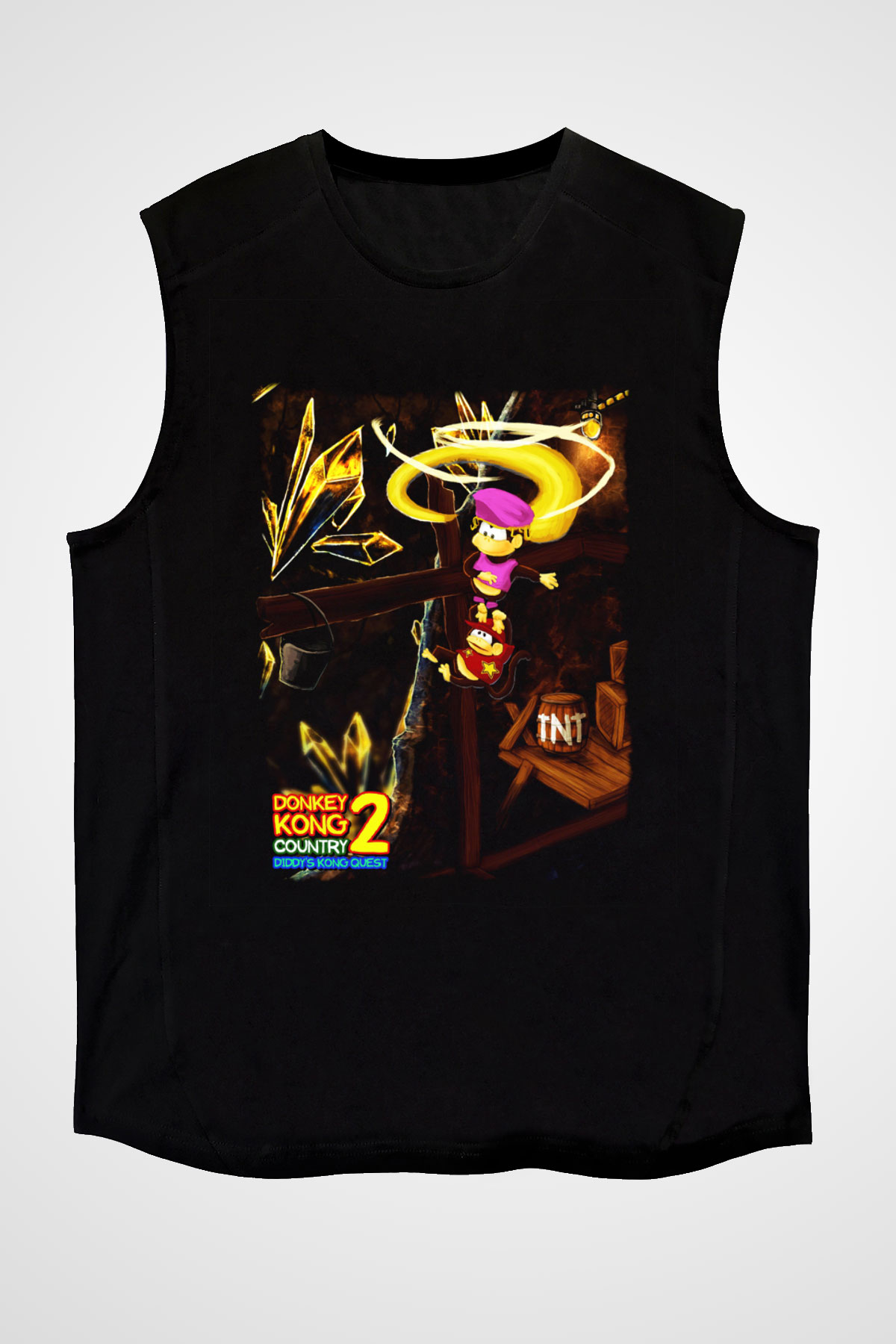Donkey Kong Siyah Unisex  Kolsuz Tişört