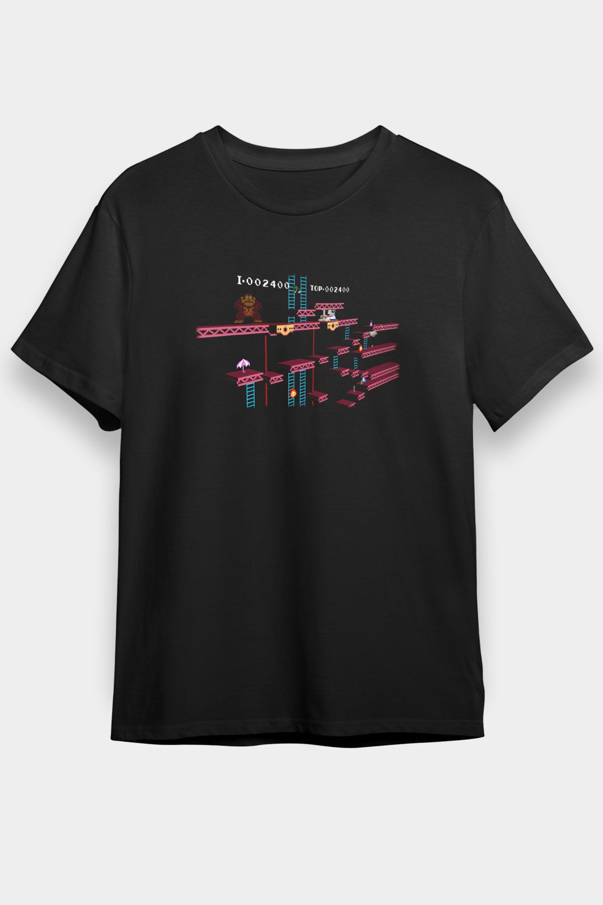 Donkey Kong Siyah Unisex Tişört