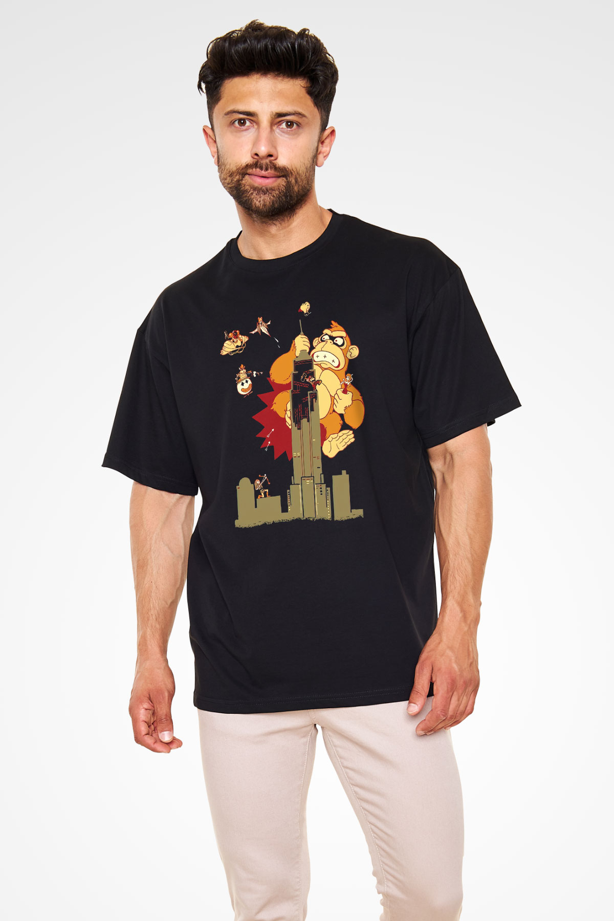 Donkey Kong Siyah Unisex Tişört