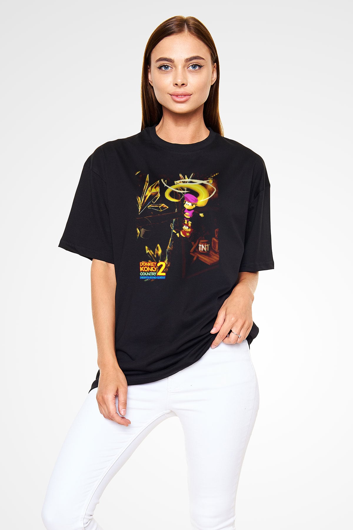 Donkey Kong Siyah Unisex Tişört