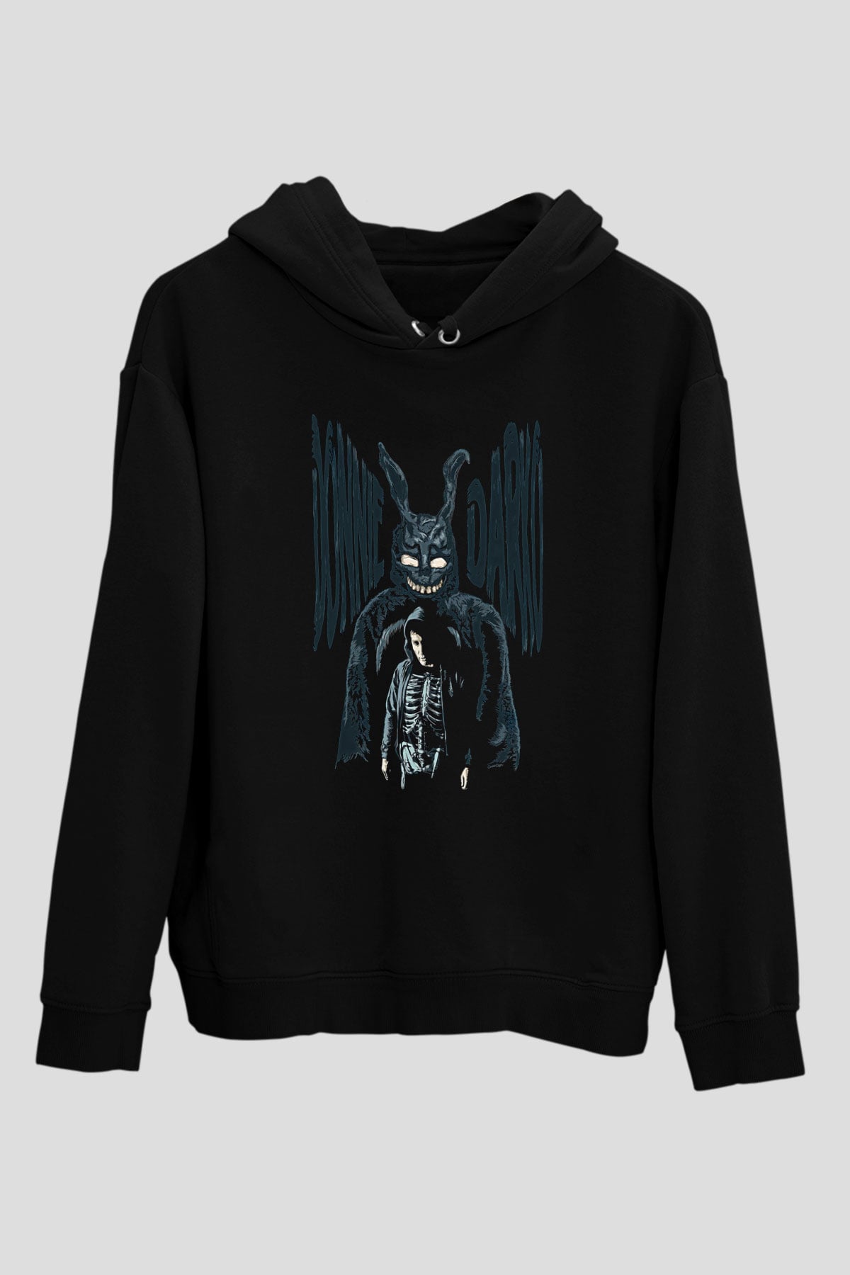Donnie Darko Baskılı Unisex Siyah Hoodie
