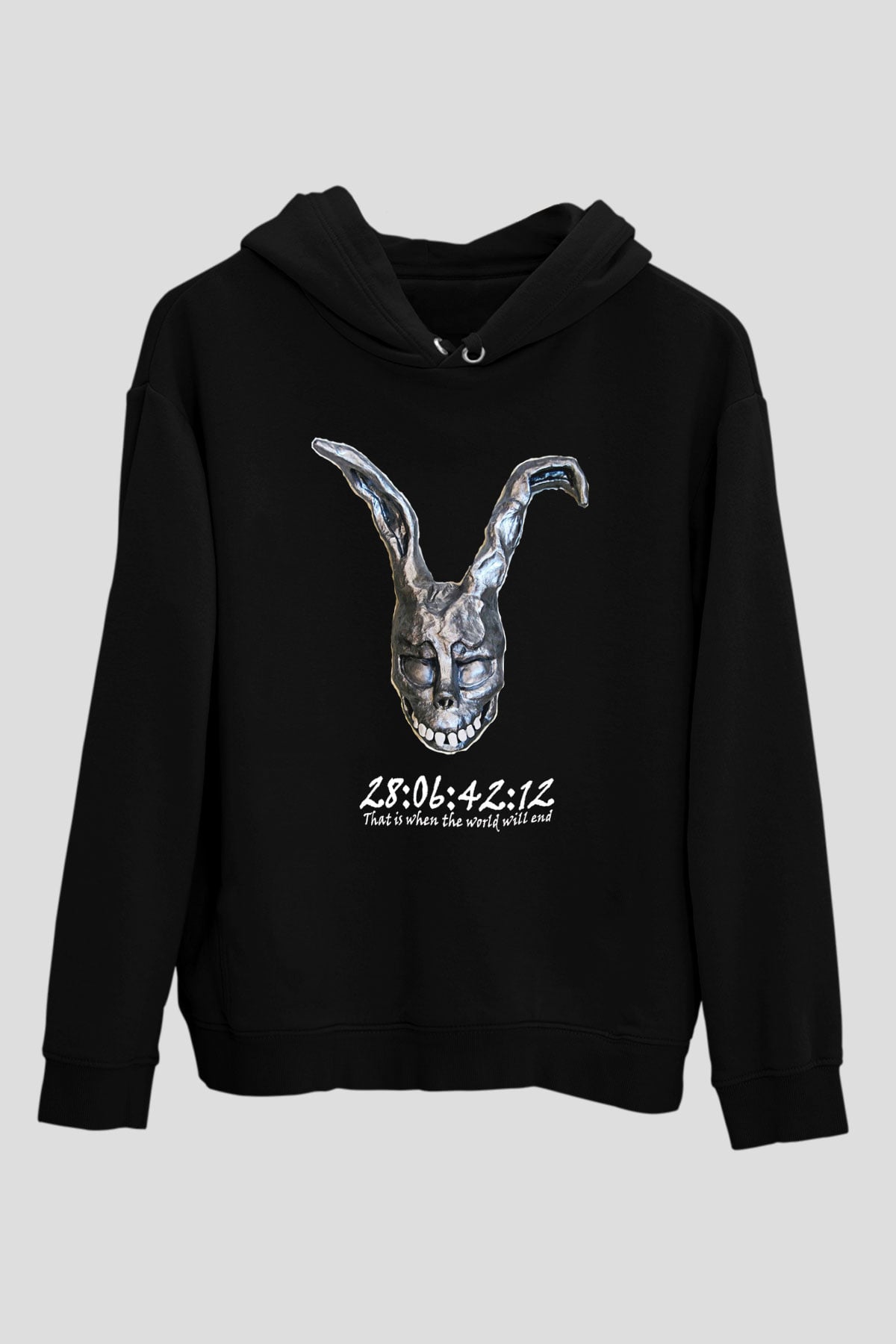 Donnie Darko Baskılı Unisex Siyah Hoodie