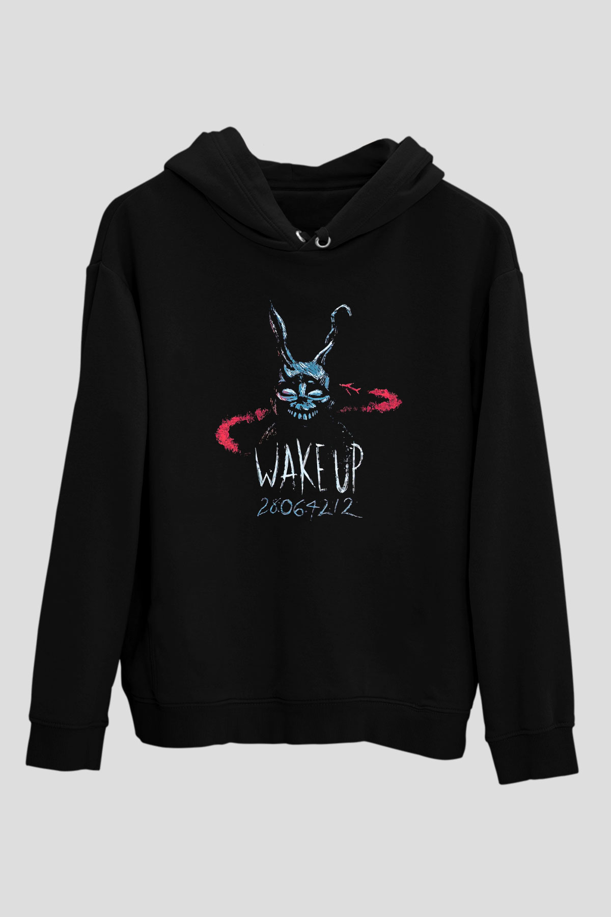Donnie Darko Baskılı Unisex Siyah Hoodie
