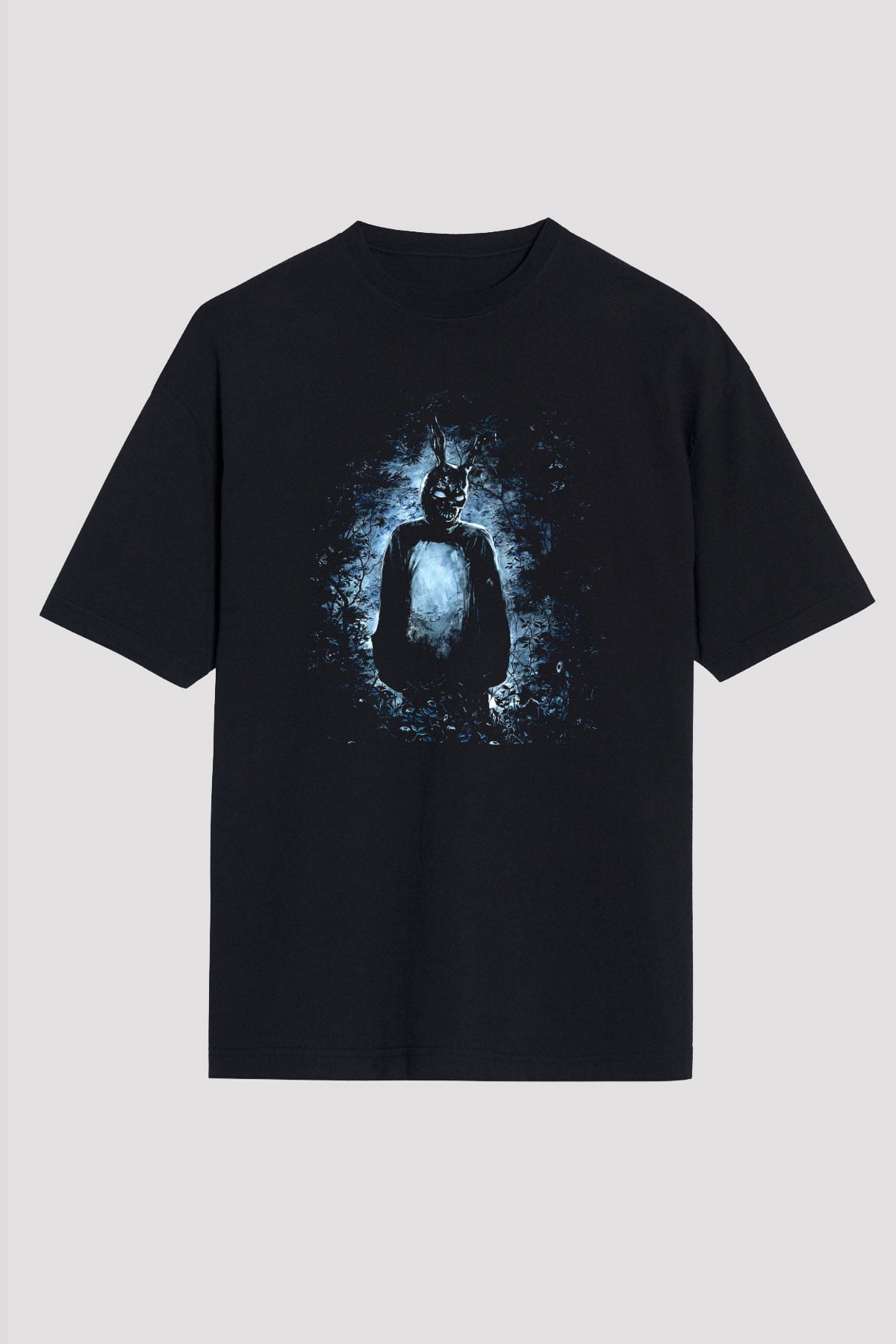 Donnie Darko Baskılı Unisex Siyah Oversize Tişört - Tshirt