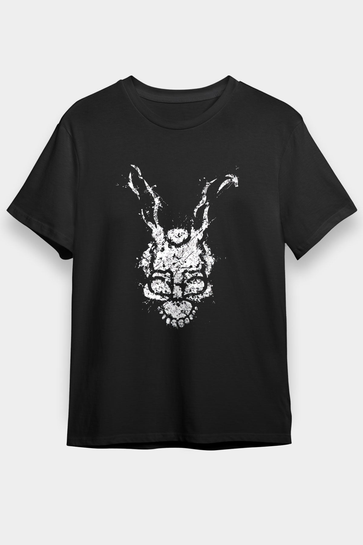 Donnie Darko Baskılı Unisex Siyah Tişört - Tshirt