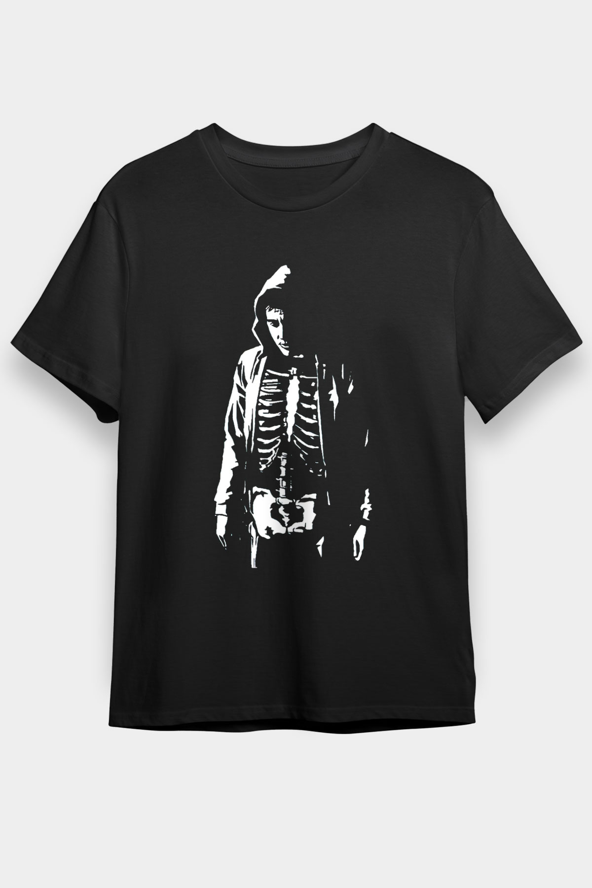 Donnie Darko Baskılı Unisex Siyah Tişört - Tshirt