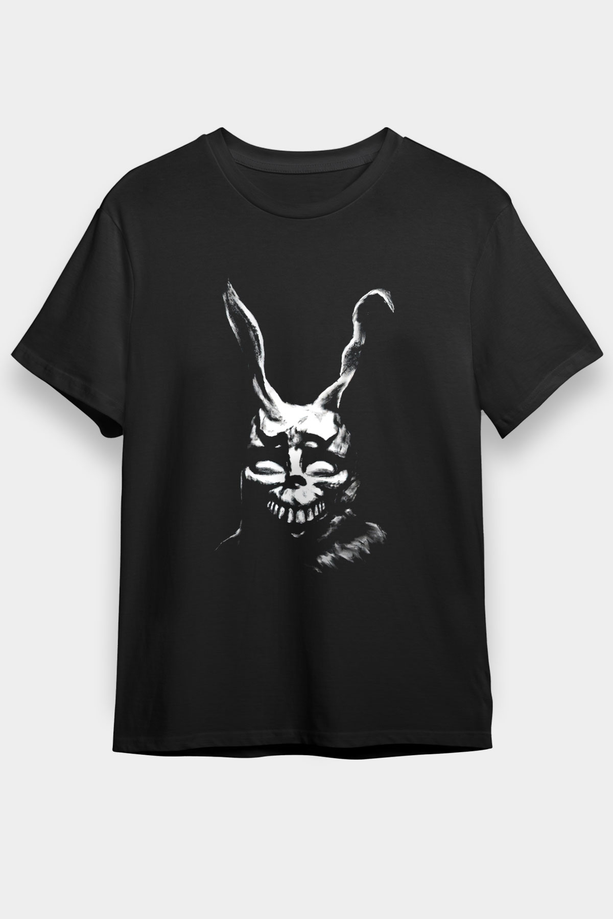 Donnie Darko Baskılı Unisex Siyah Tişört - Tshirt