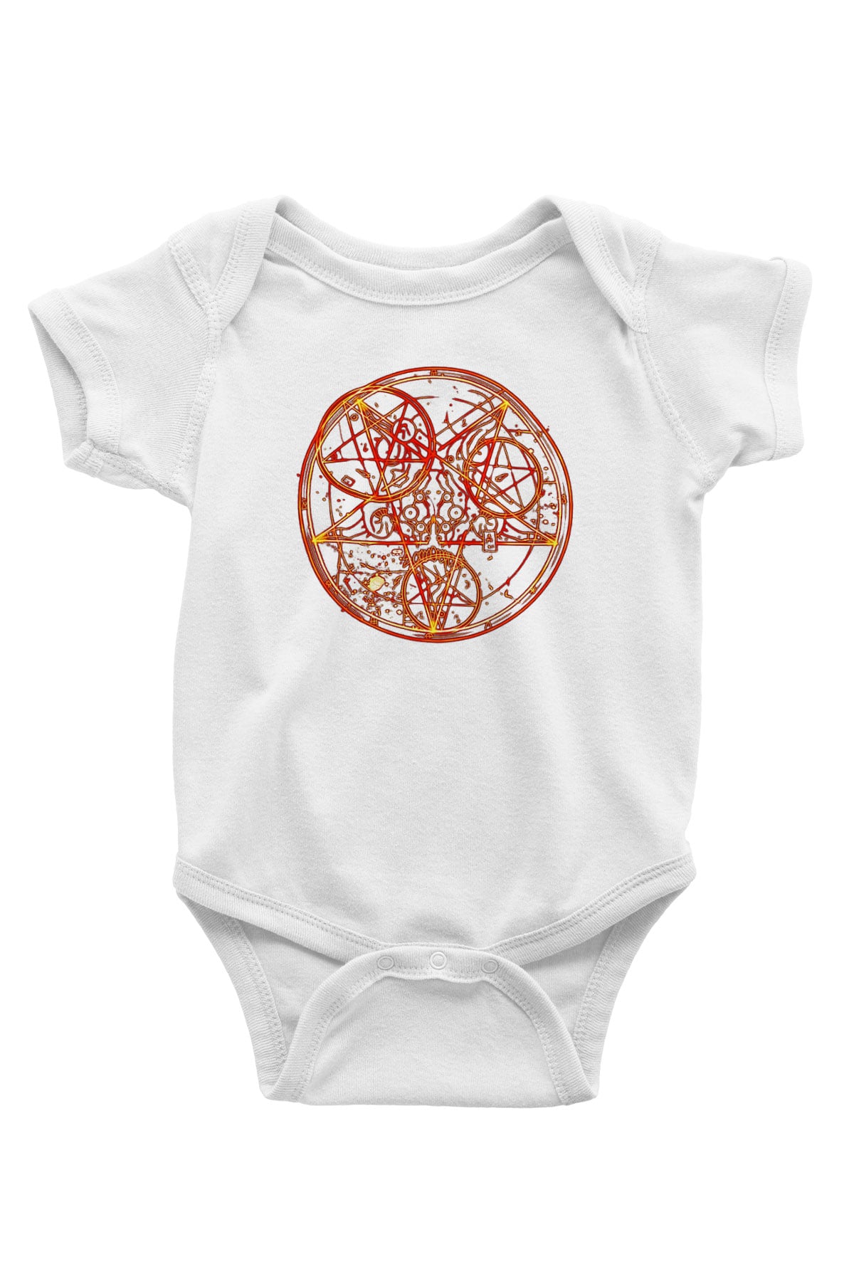 Doom Baskılı Beyaz Unisex Bebek Body - Zıbın