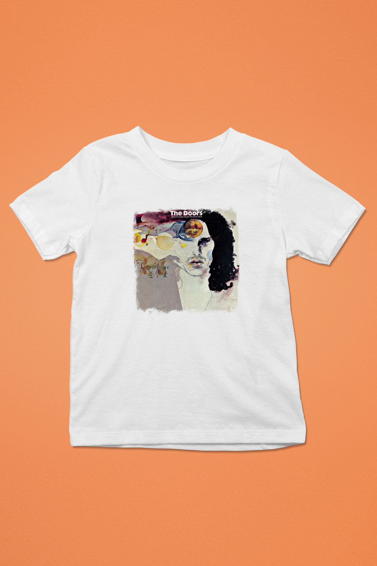 Doors Baskılı Unisex Beyaz Çocuk Tişört