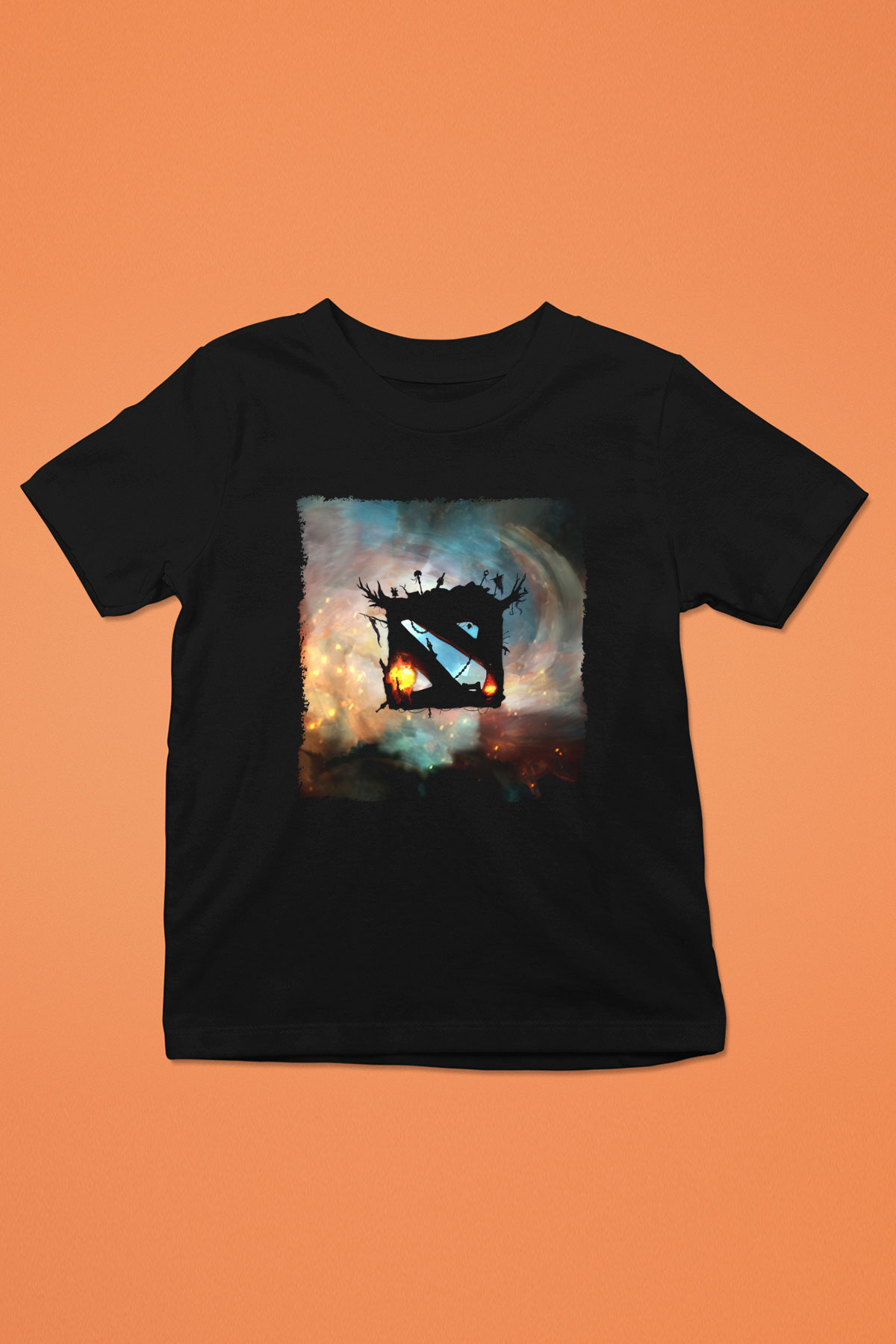 Dota 2 Siyah Unisex Çocuk Tişört