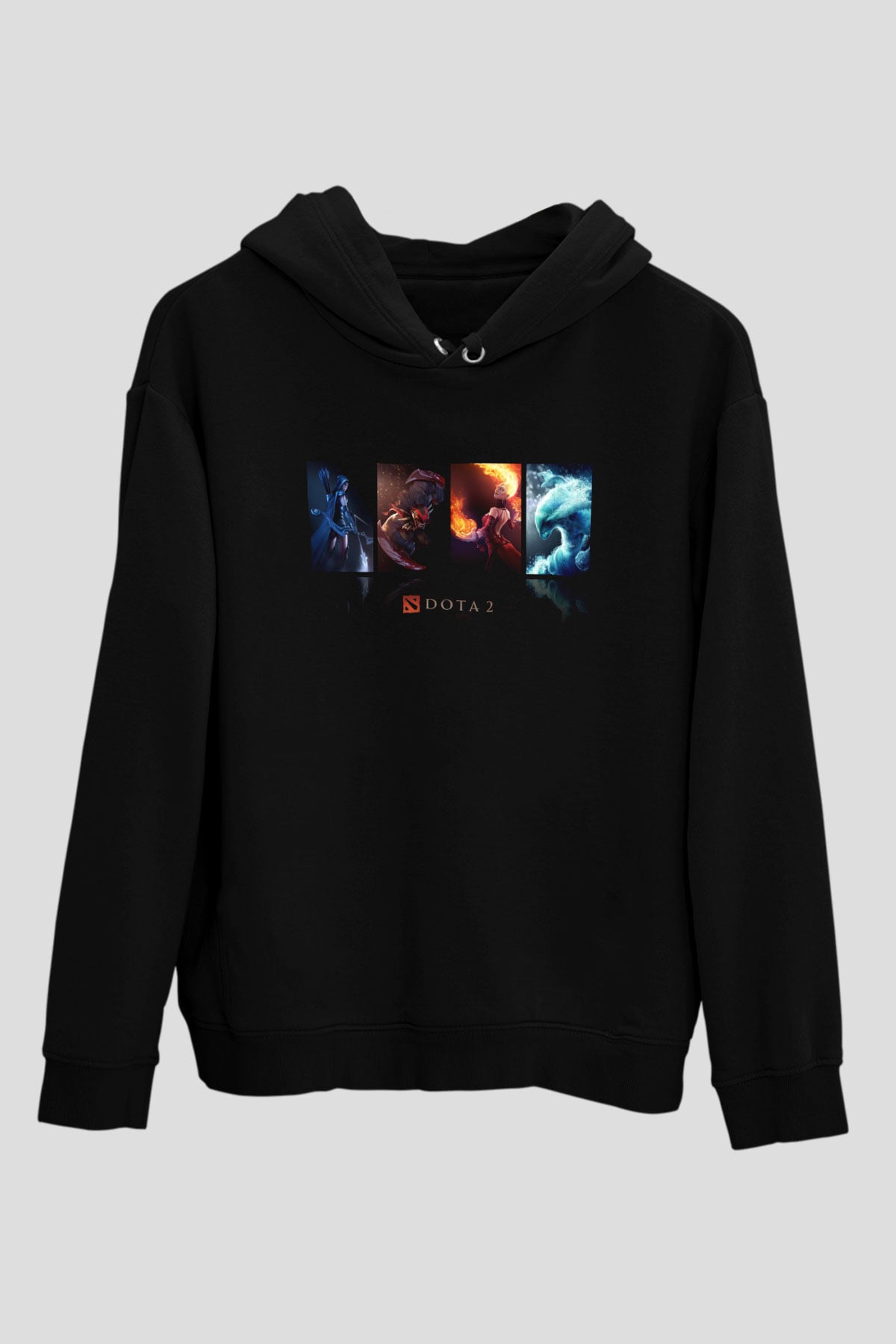 Dota 2 Siyah Unisex Hoodie