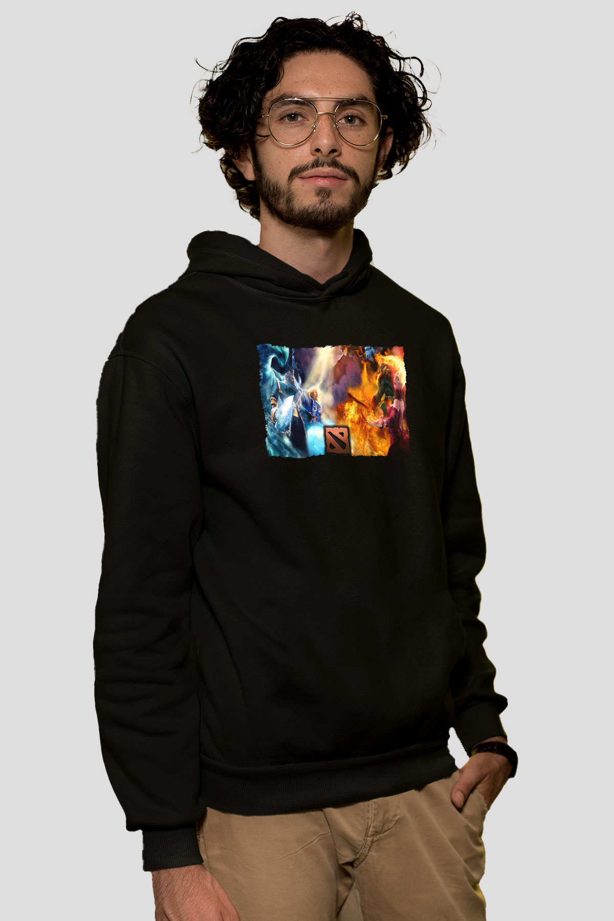 Dota 2 Siyah Unisex Hoodie