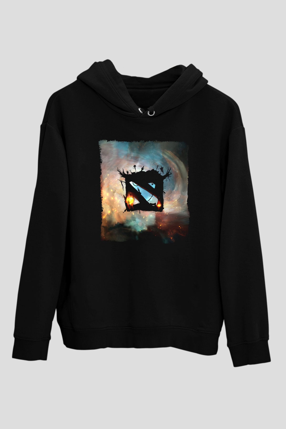 Dota 2 Siyah Unisex Hoodie