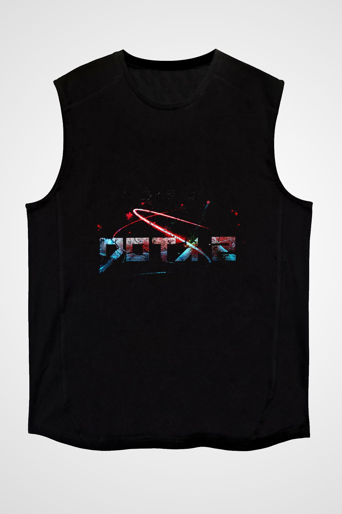 Dota 2 Siyah Unisex Kolsuz Tişört