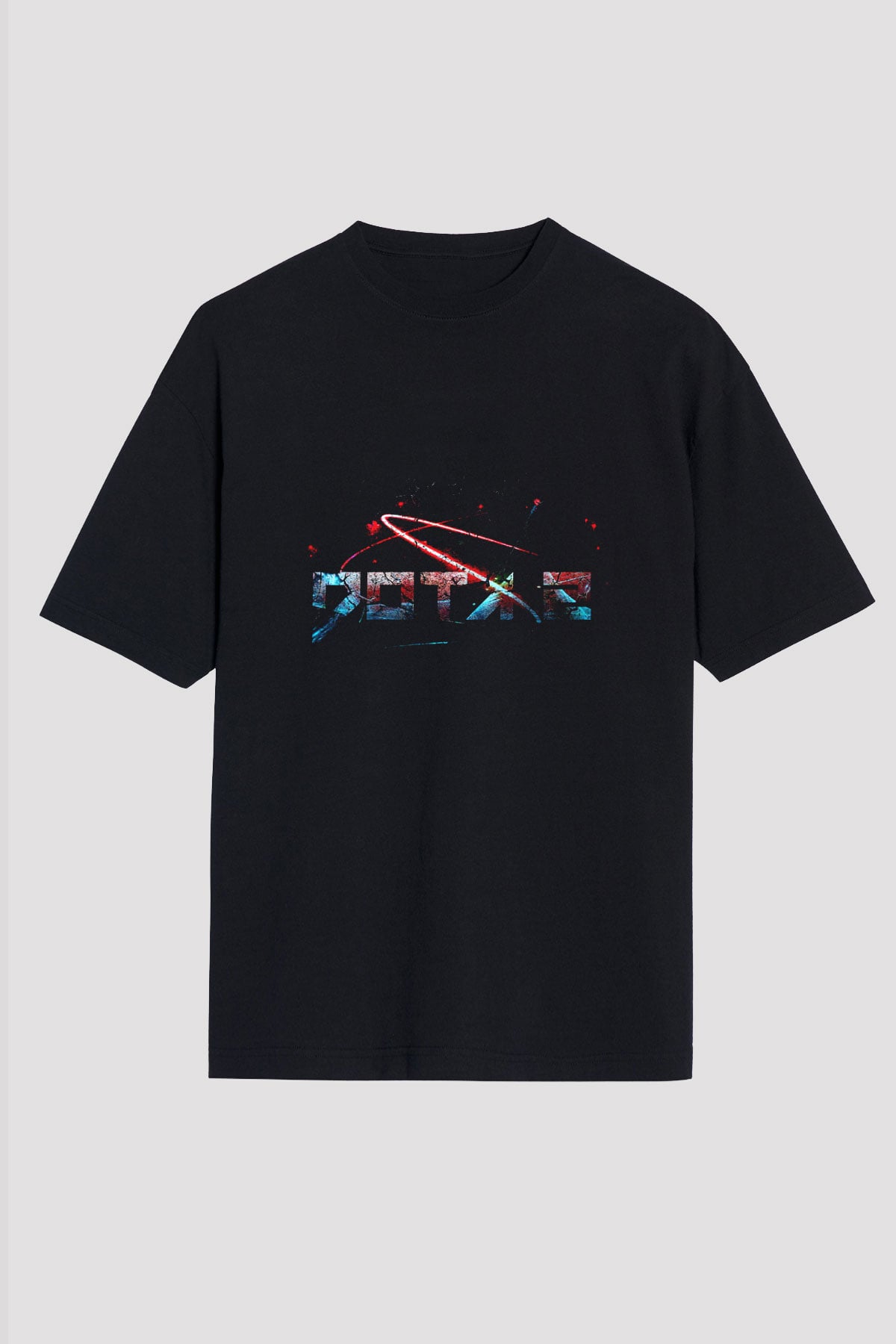 Dota 2 Siyah Unisex Oversize Tişört T-Shirt