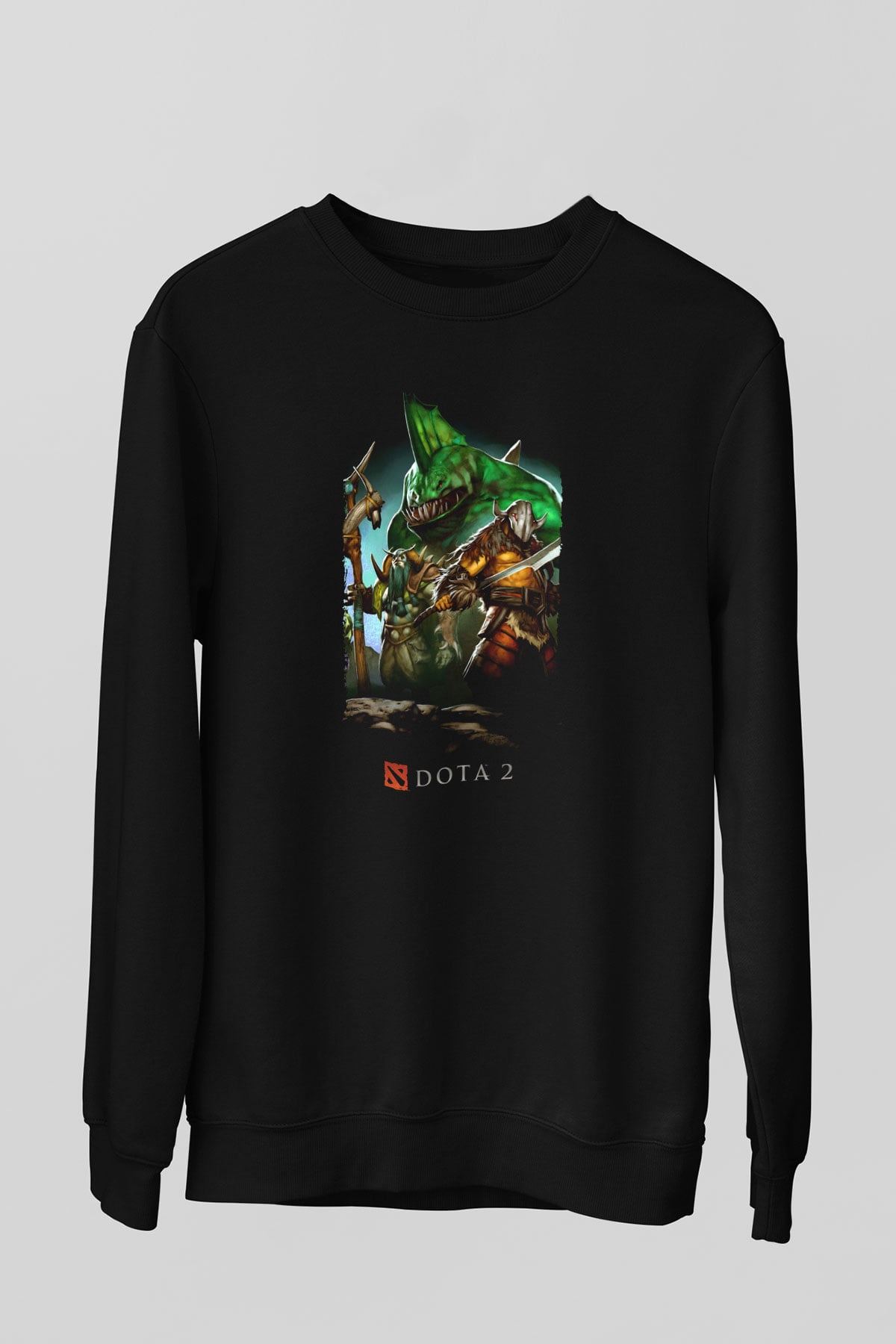 Dota 2 Siyah Unisex Sweatshirt