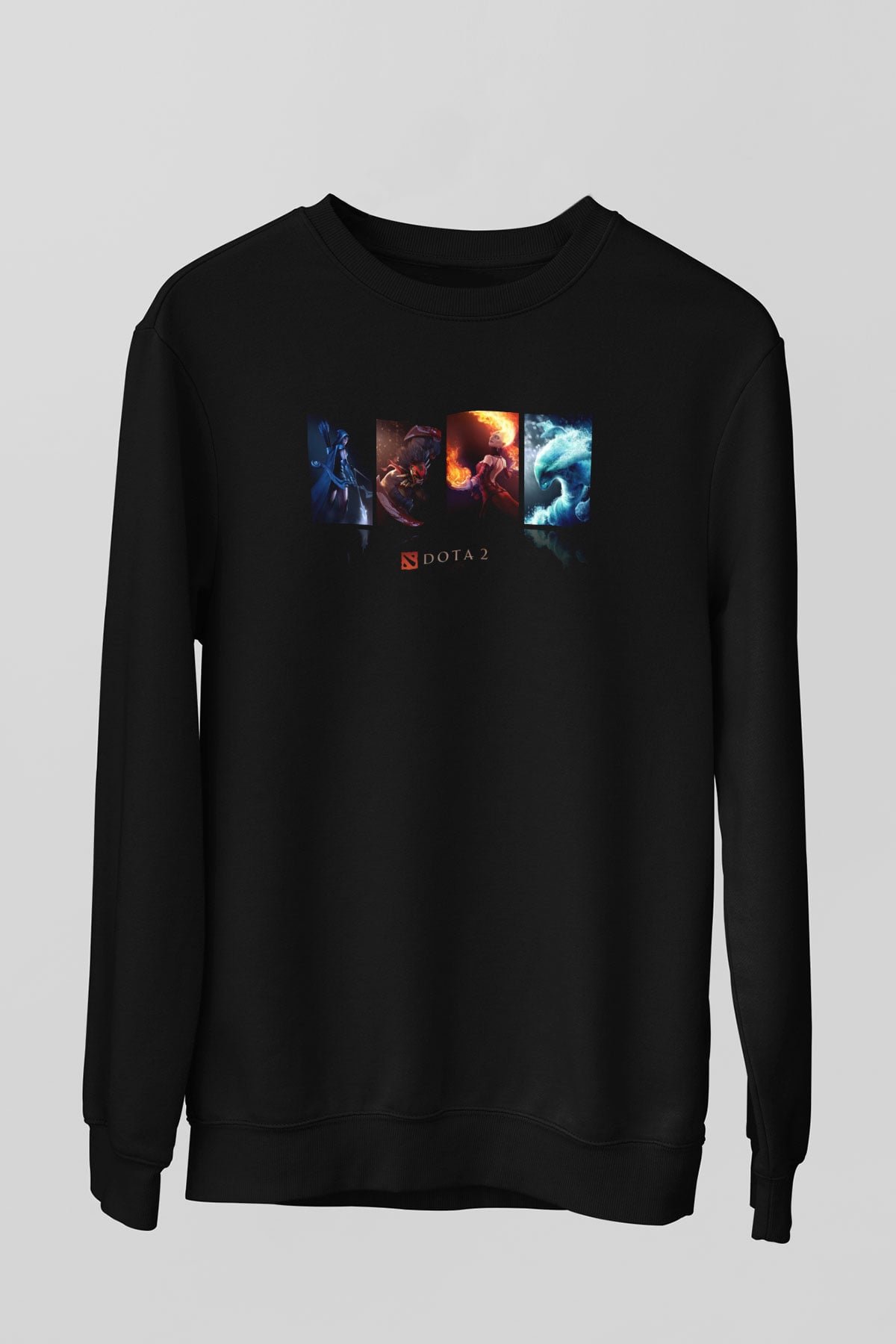 Dota 2 Siyah Unisex Sweatshirt