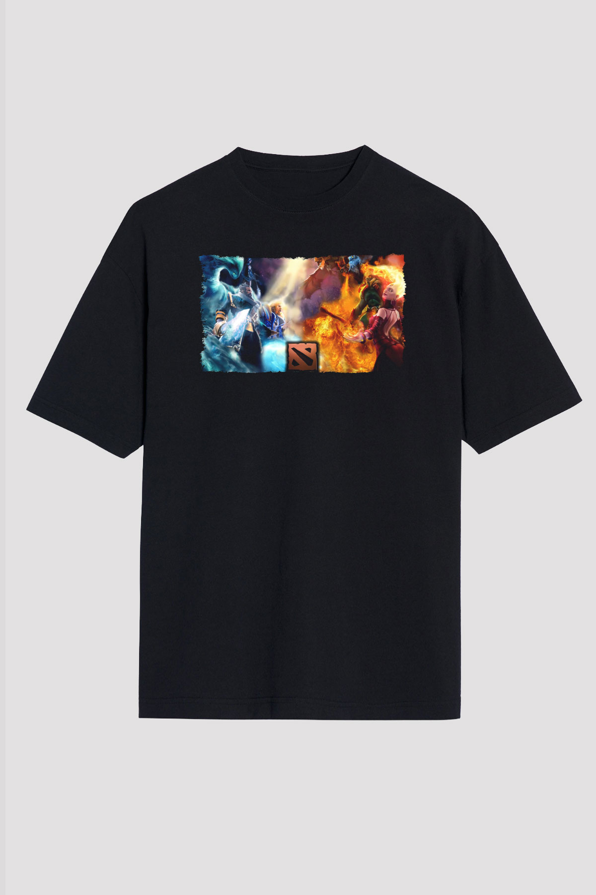 Dota 2 Siyah Unisex Tişört T-Shirt