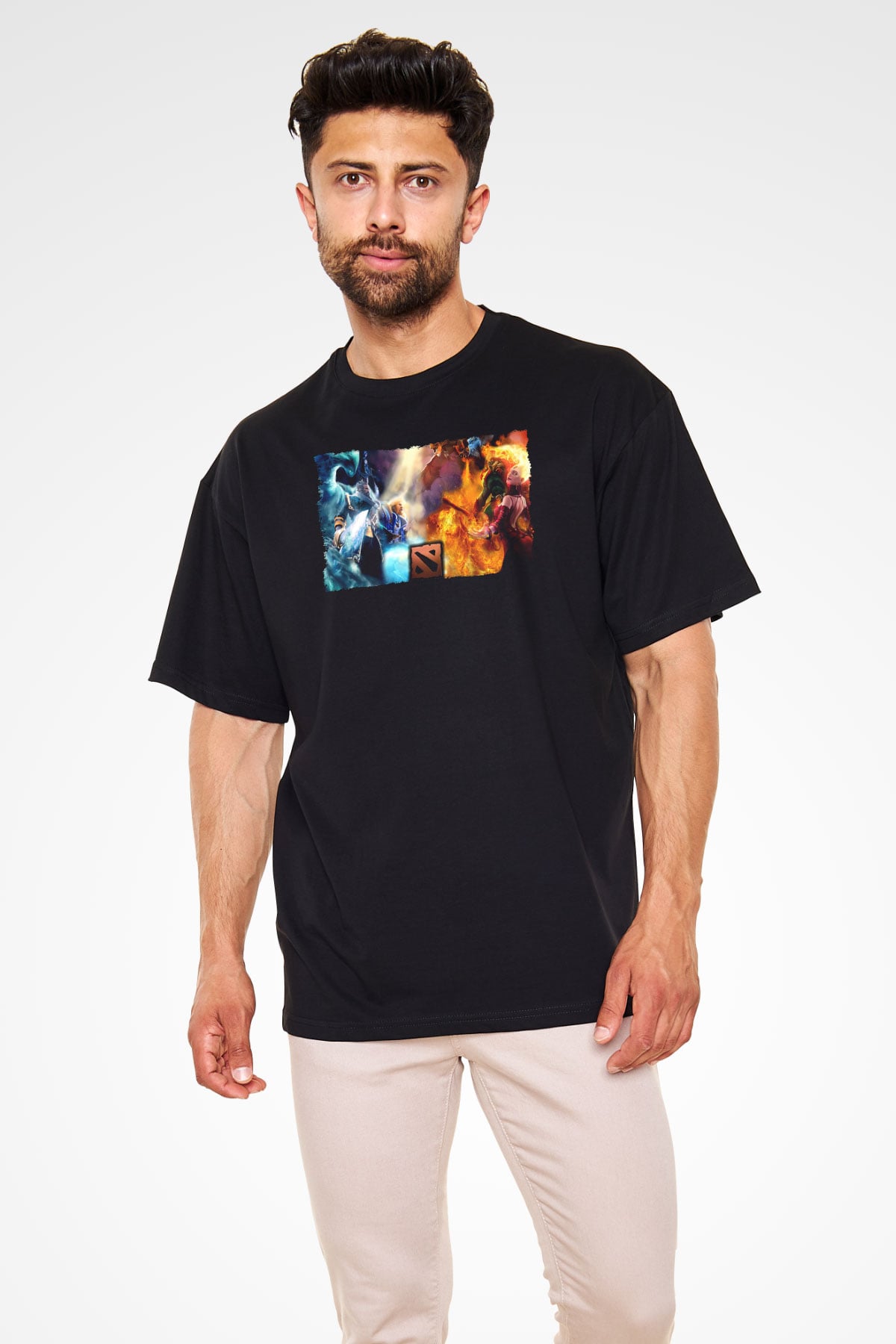 Dota 2 Siyah Unisex Tişört T-Shirt