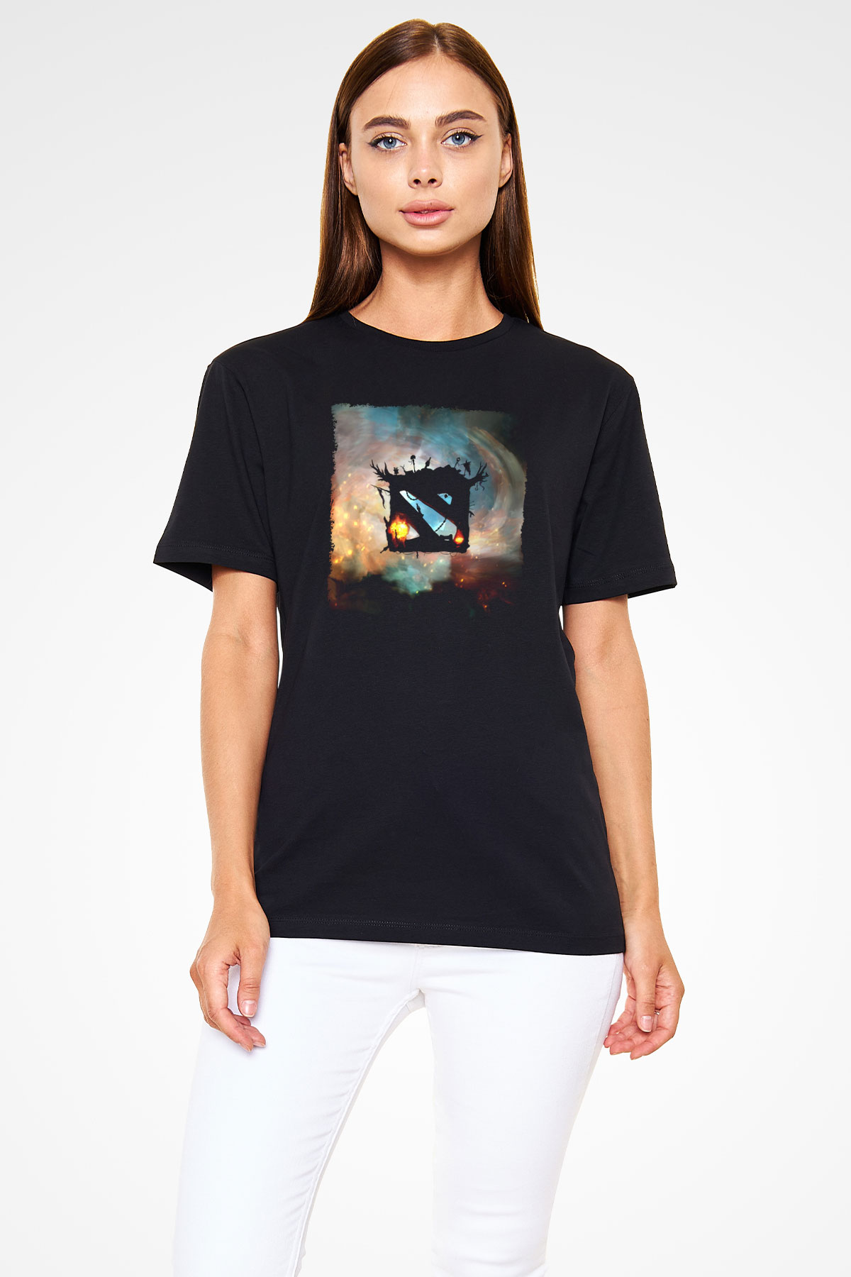 Dota 2 Siyah Unisex Tişört T-Shirt