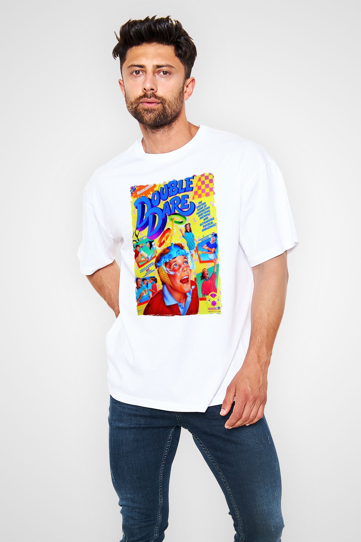 Double Dare Beyaz Unisex Tişört
