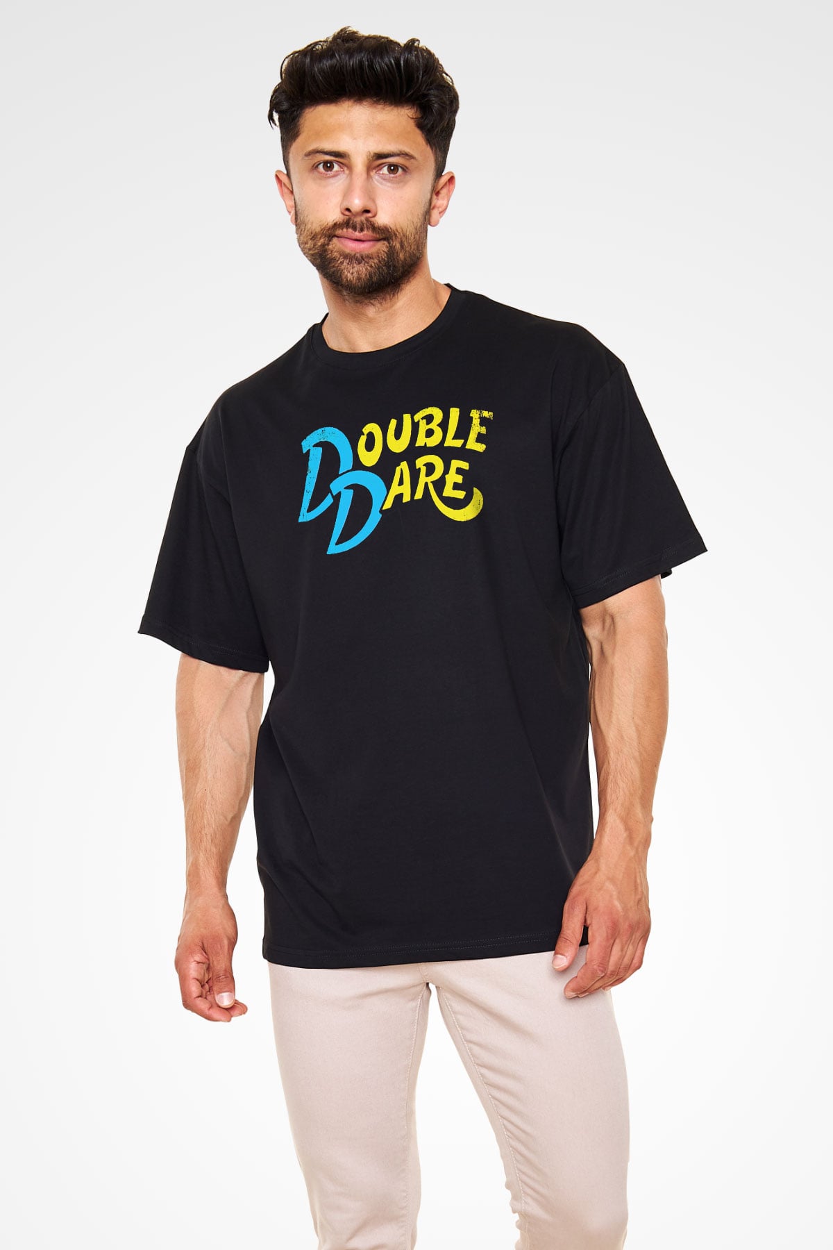 Double Dare Siyah Unisex Tişört