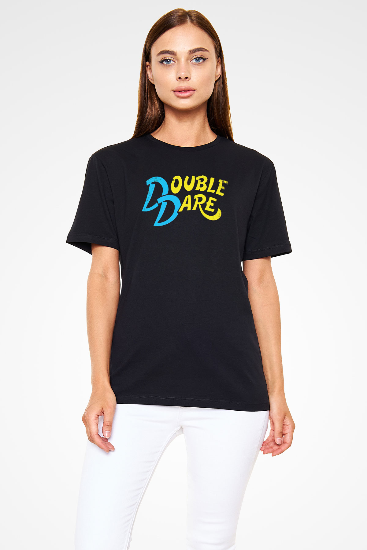 Double Dare Siyah Unisex Tişört